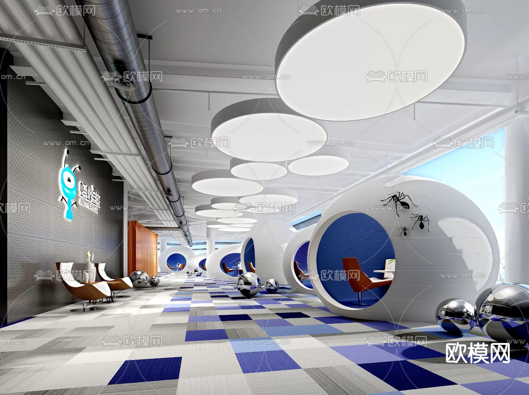 OFFICE LOBBY – 3D MODELS – 064 OFFICE LOBBY – 3D MODELS – 064