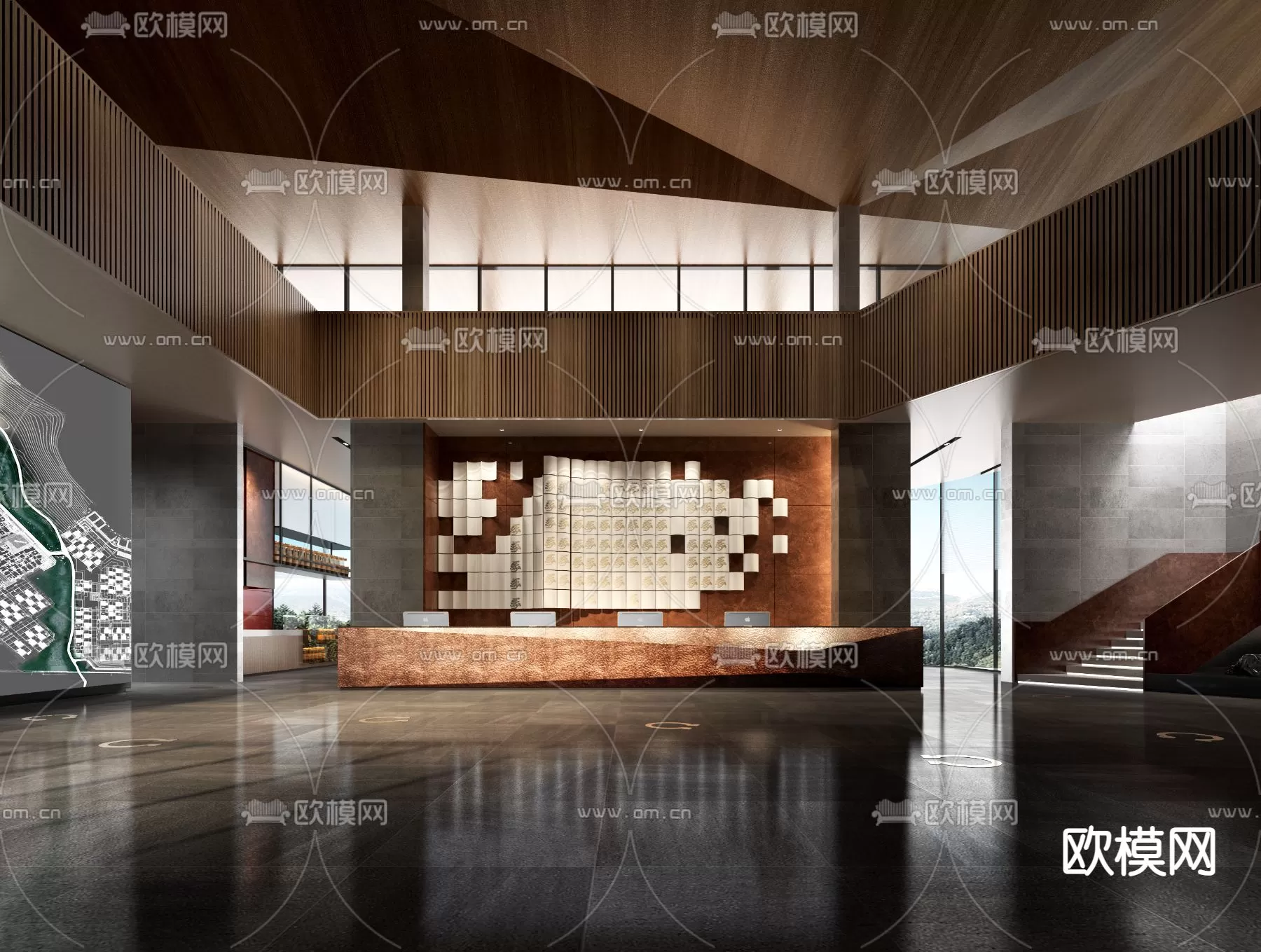 OFFICE LOBBY – 3D MODELS – 066 OFFICE LOBBY – 3D MODELS – 066