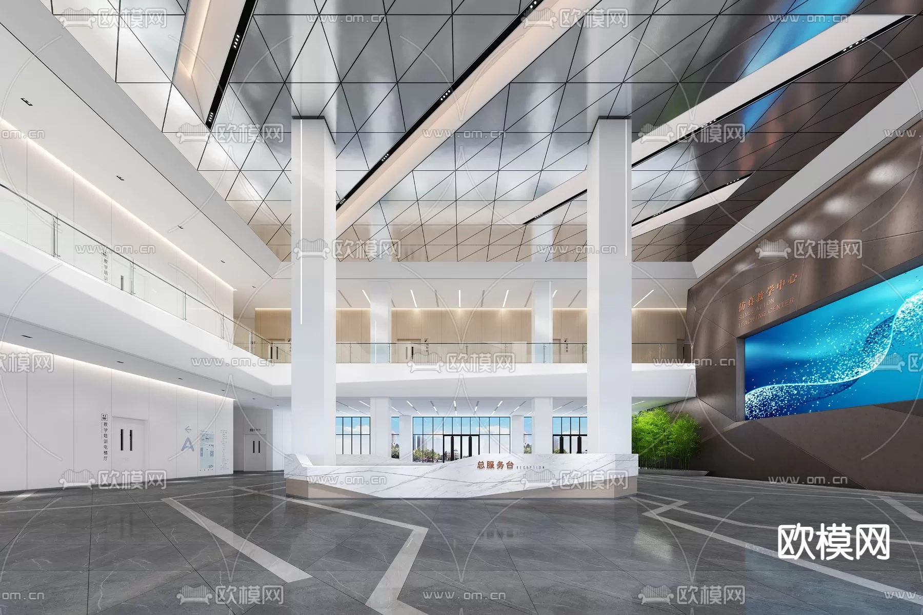 OFFICE LOBBY – 3D MODELS – 067 OFFICE LOBBY – 3D MODELS – 067