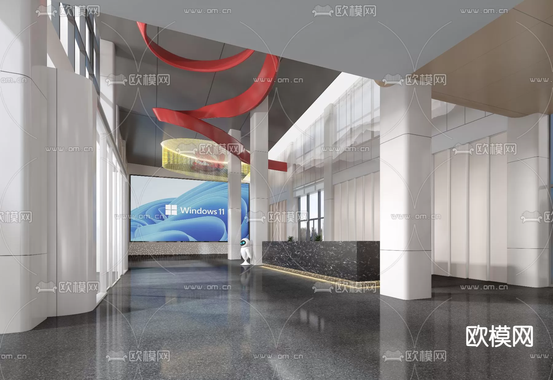 OFFICE LOBBY – 3D MODELS – 070 OFFICE LOBBY – 3D MODELS – 070