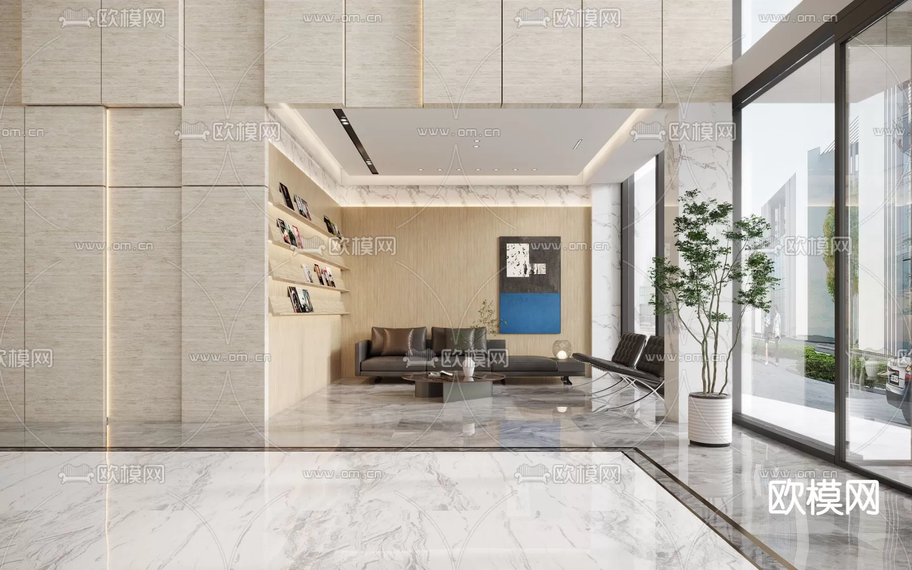 OFFICE LOBBY – 3D MODELS – 071 OFFICE LOBBY – 3D MODELS – 071