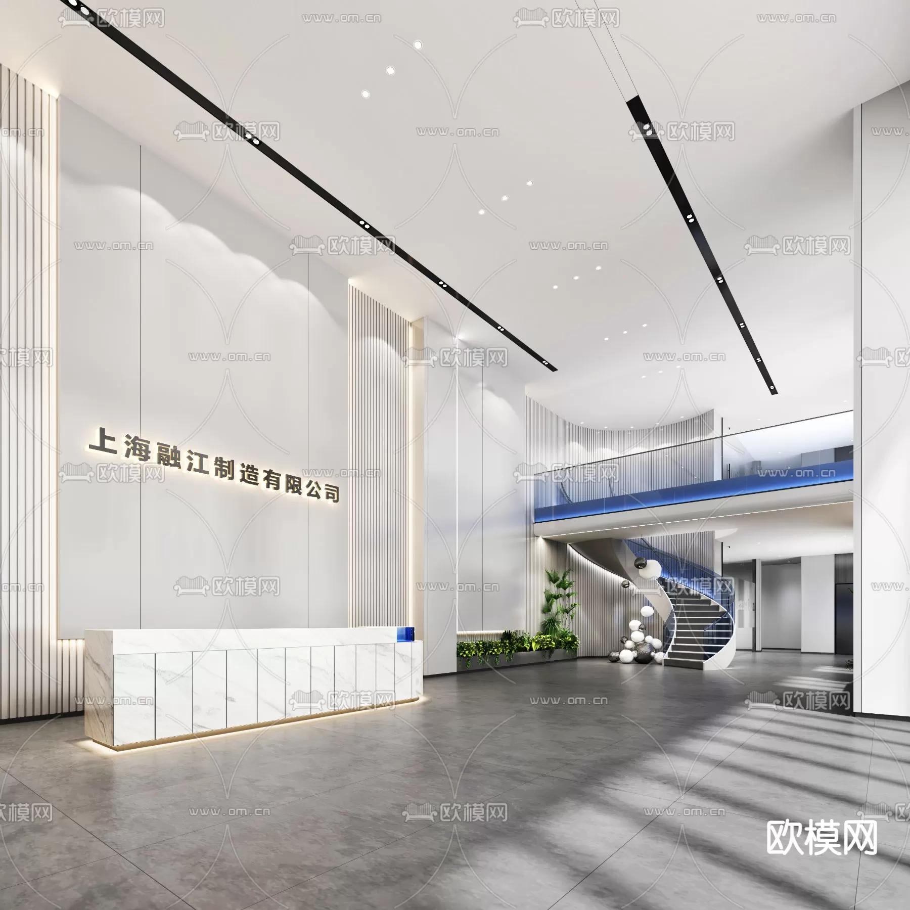 OFFICE LOBBY – 3D MODELS – 074 OFFICE LOBBY – 3D MODELS – 074