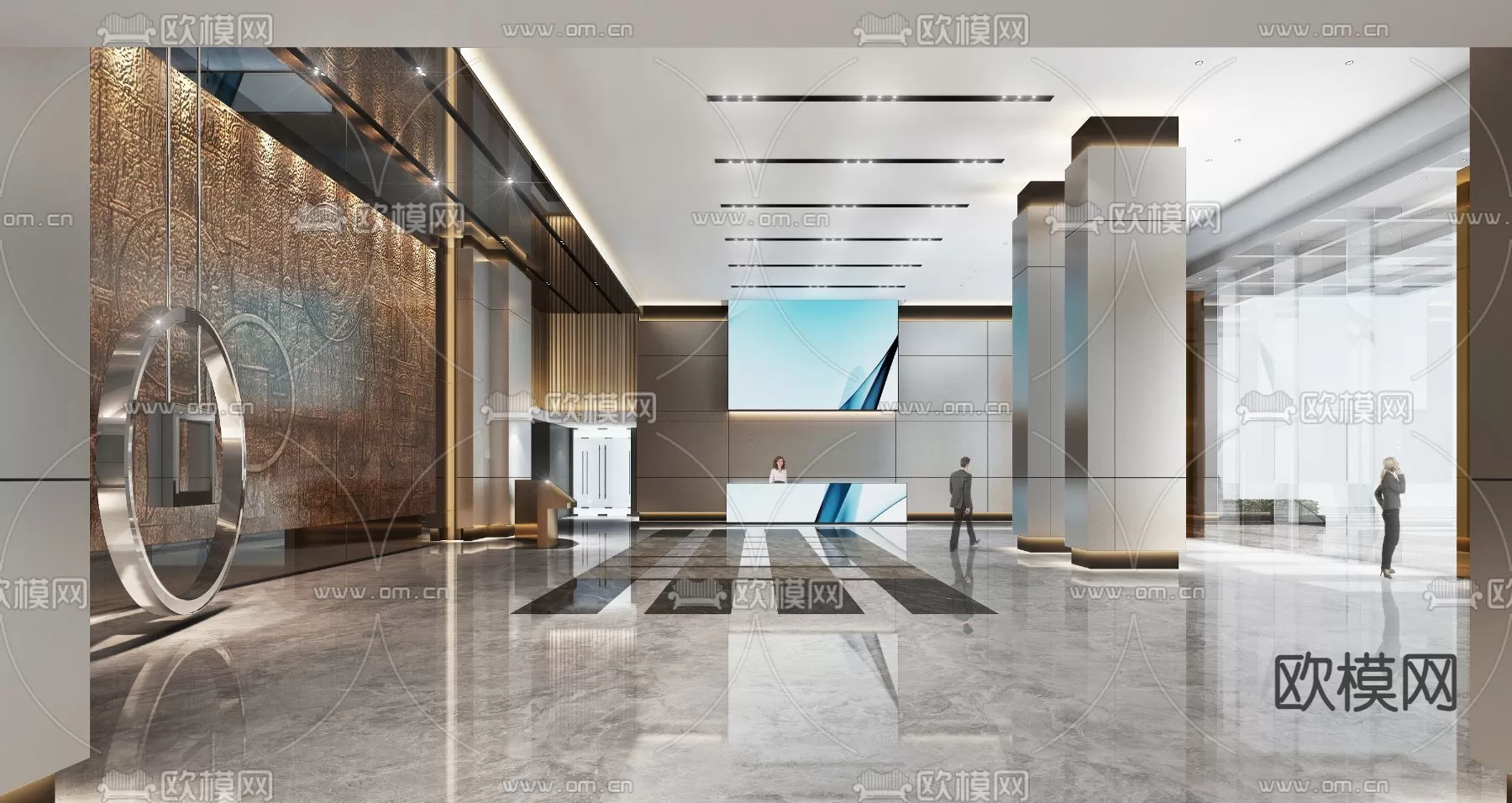 OFFICE LOBBY – 3D MODELS – 076 OFFICE LOBBY – 3D MODELS – 076