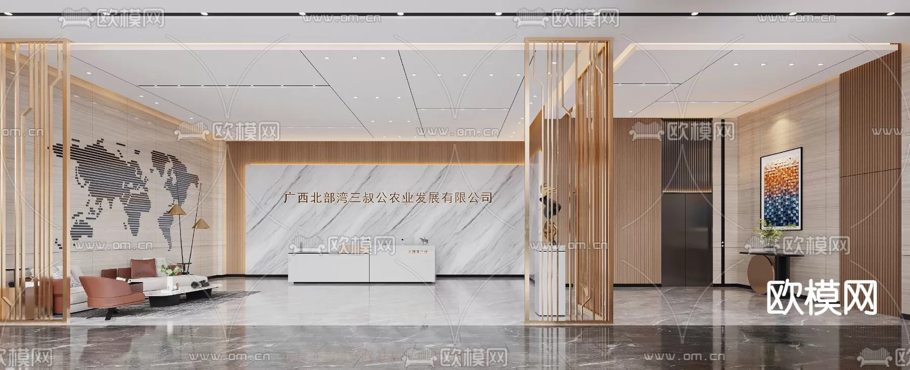 OFFICE LOBBY – 3D MODELS – 079 OFFICE LOBBY – 3D MODELS – 079