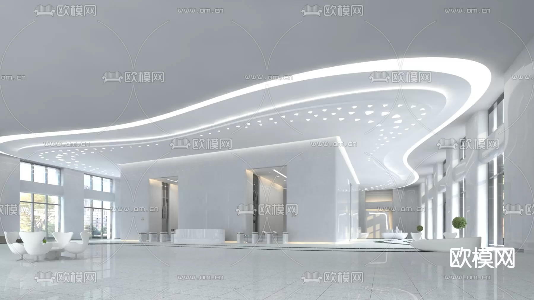 OFFICE LOBBY – 3D MODELS – 081