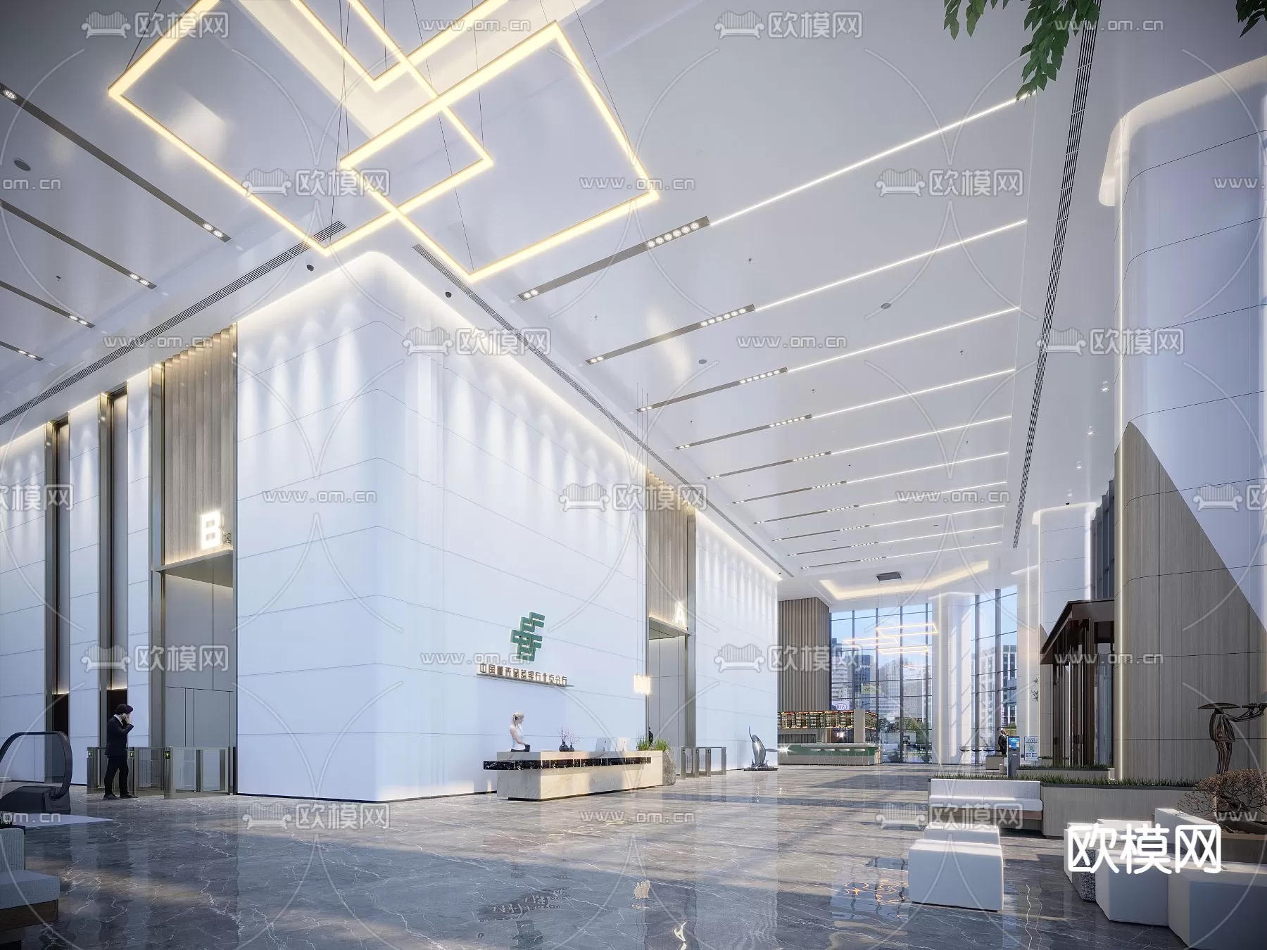 OFFICE LOBBY – 3D MODELS – 082