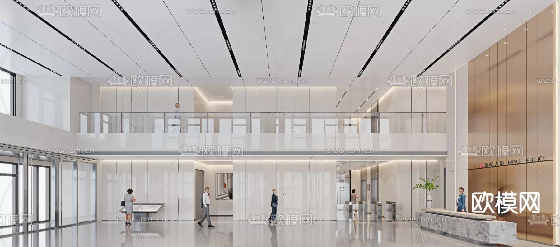 OFFICE LOBBY – 3D MODELS – 086