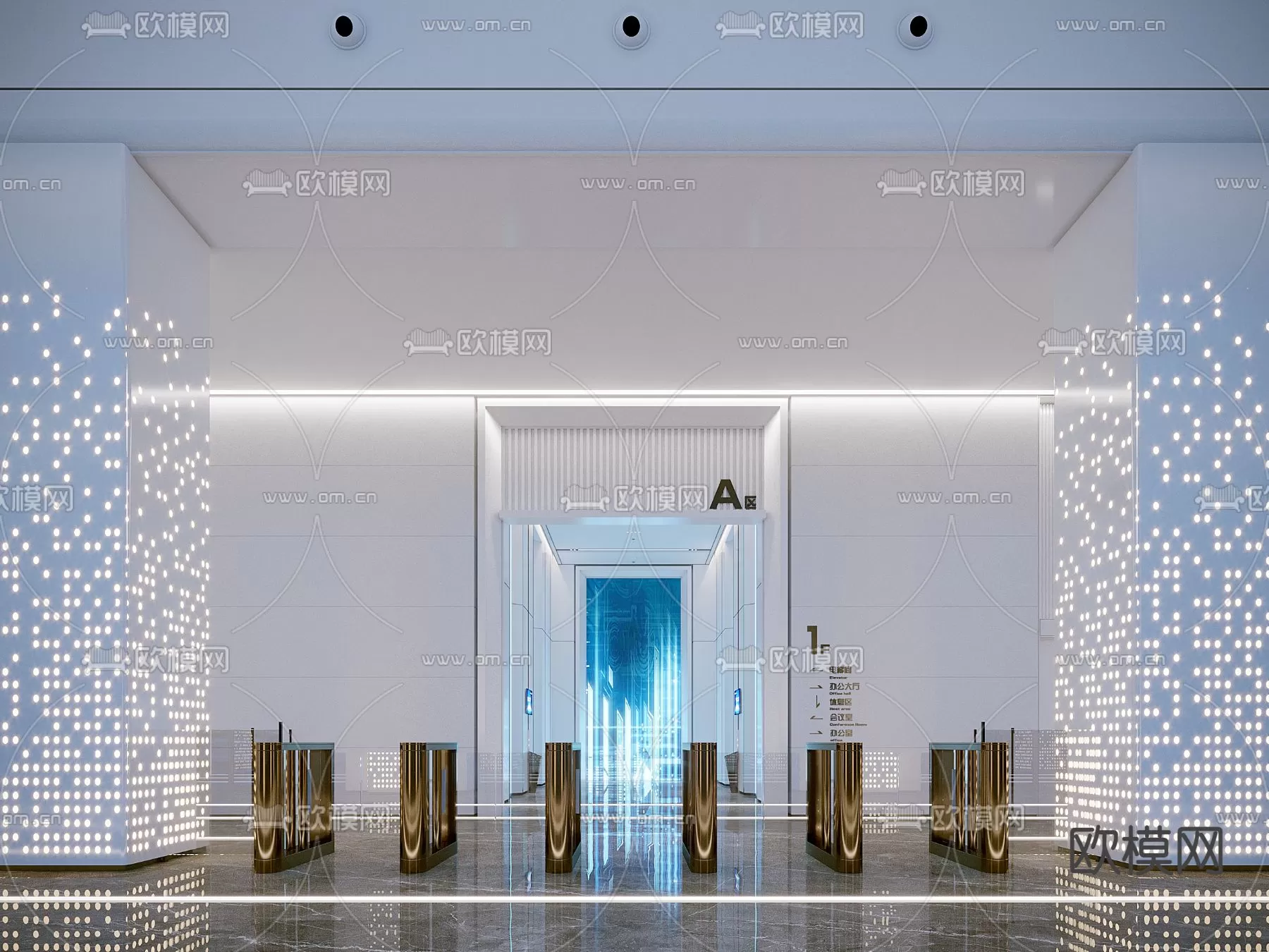 OFFICE LOBBY – 3D MODELS – 089