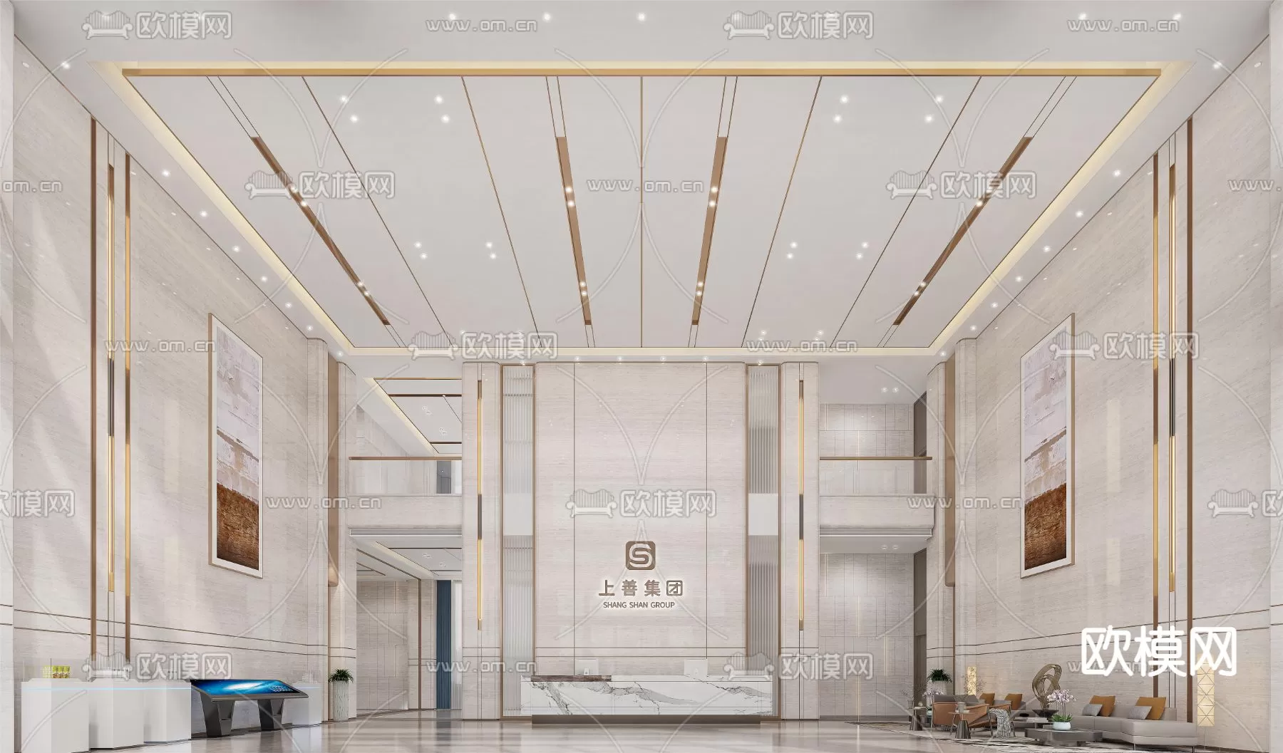 OFFICE LOBBY – 3D MODELS – 092