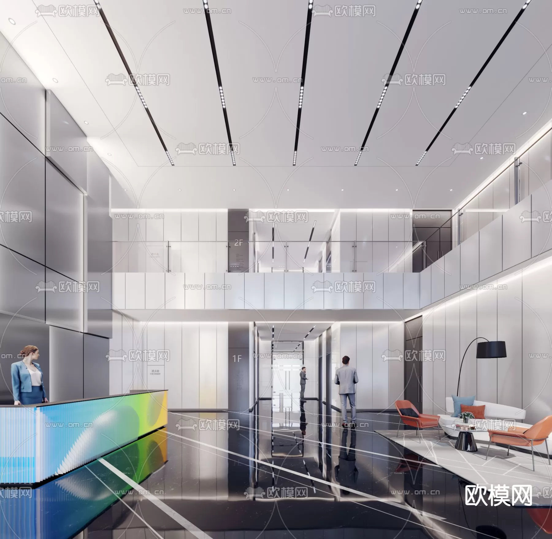 OFFICE LOBBY – 3D MODELS – 094