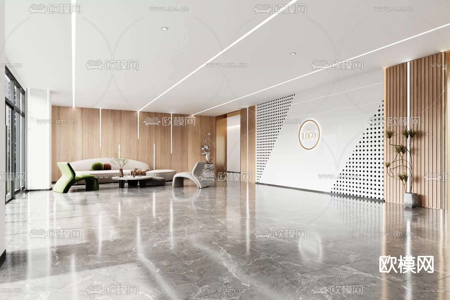 OFFICE LOBBY – 3D MODELS – 096