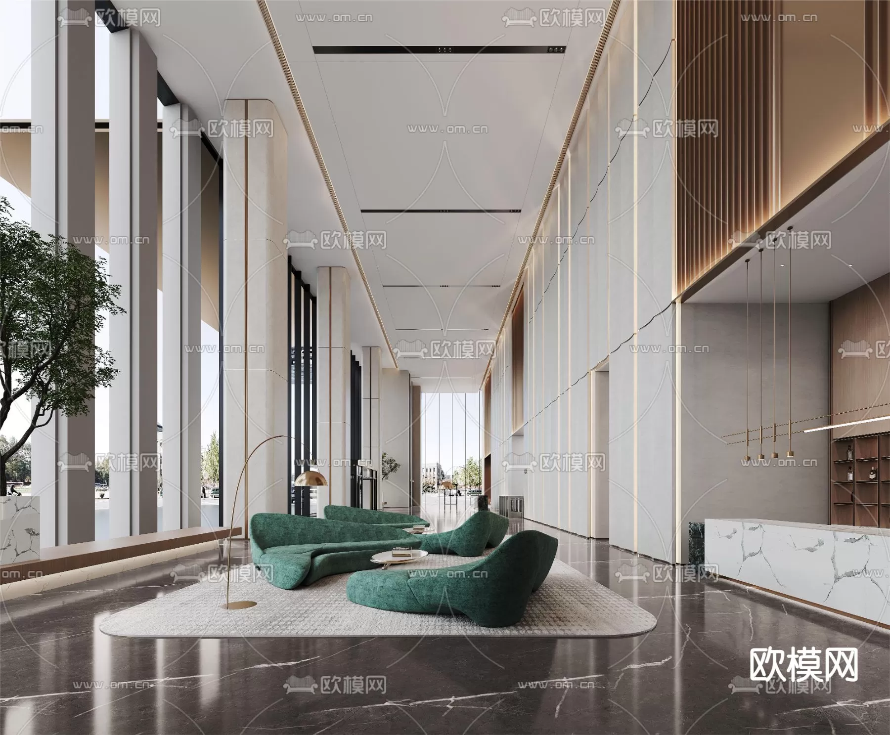 OFFICE LOBBY – 3D MODELS – 097