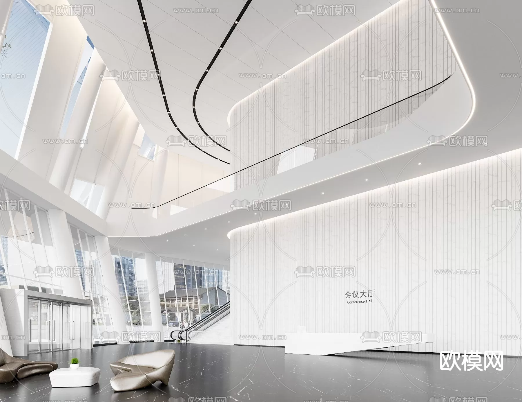 OFFICE LOBBY – 3D MODELS – 100