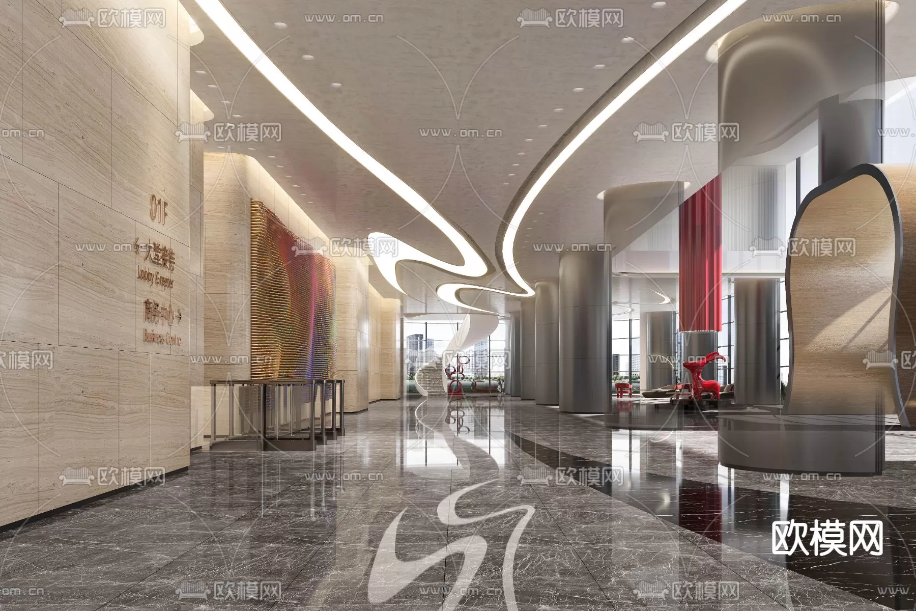 OFFICE LOBBY – 3D MODELS – 106