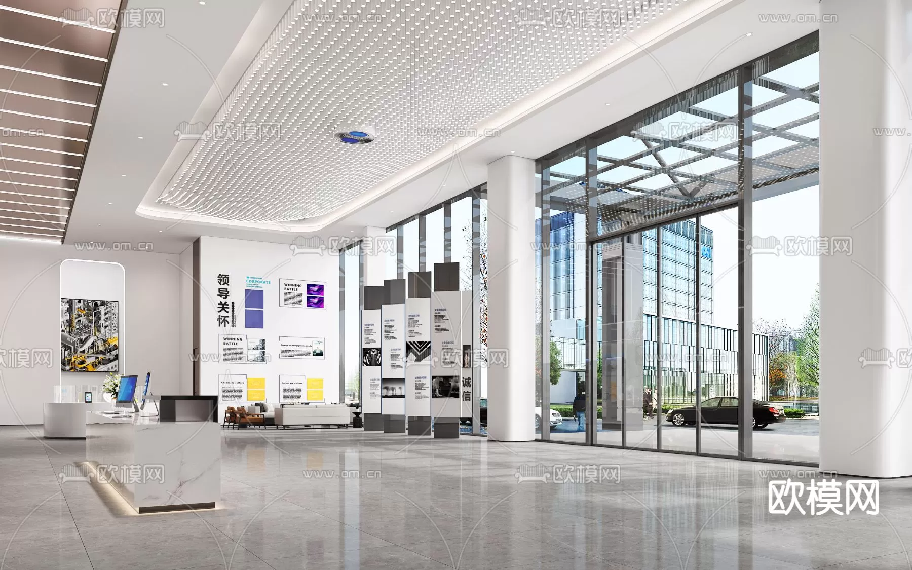 OFFICE LOBBY – 3D MODELS – 114