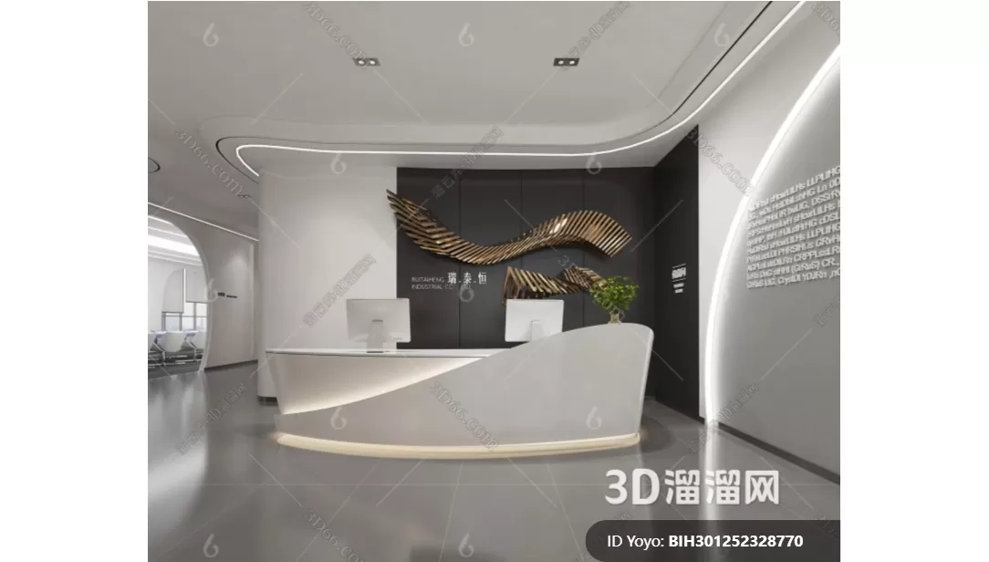 OFFICE LOBBY – 3D MODELS – 129