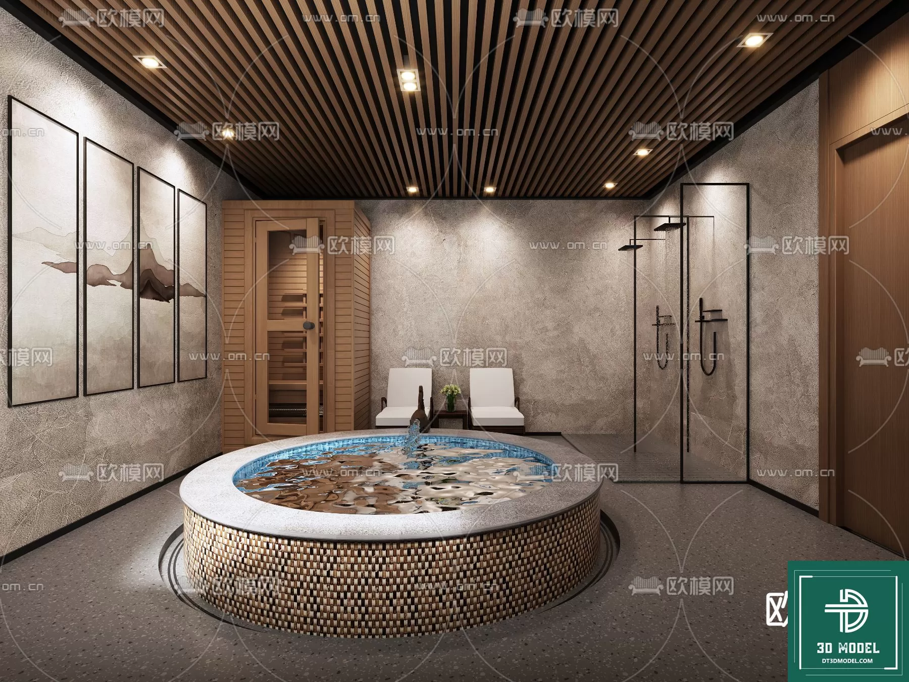 SPA – SAUNA – 3DMODELS – 050