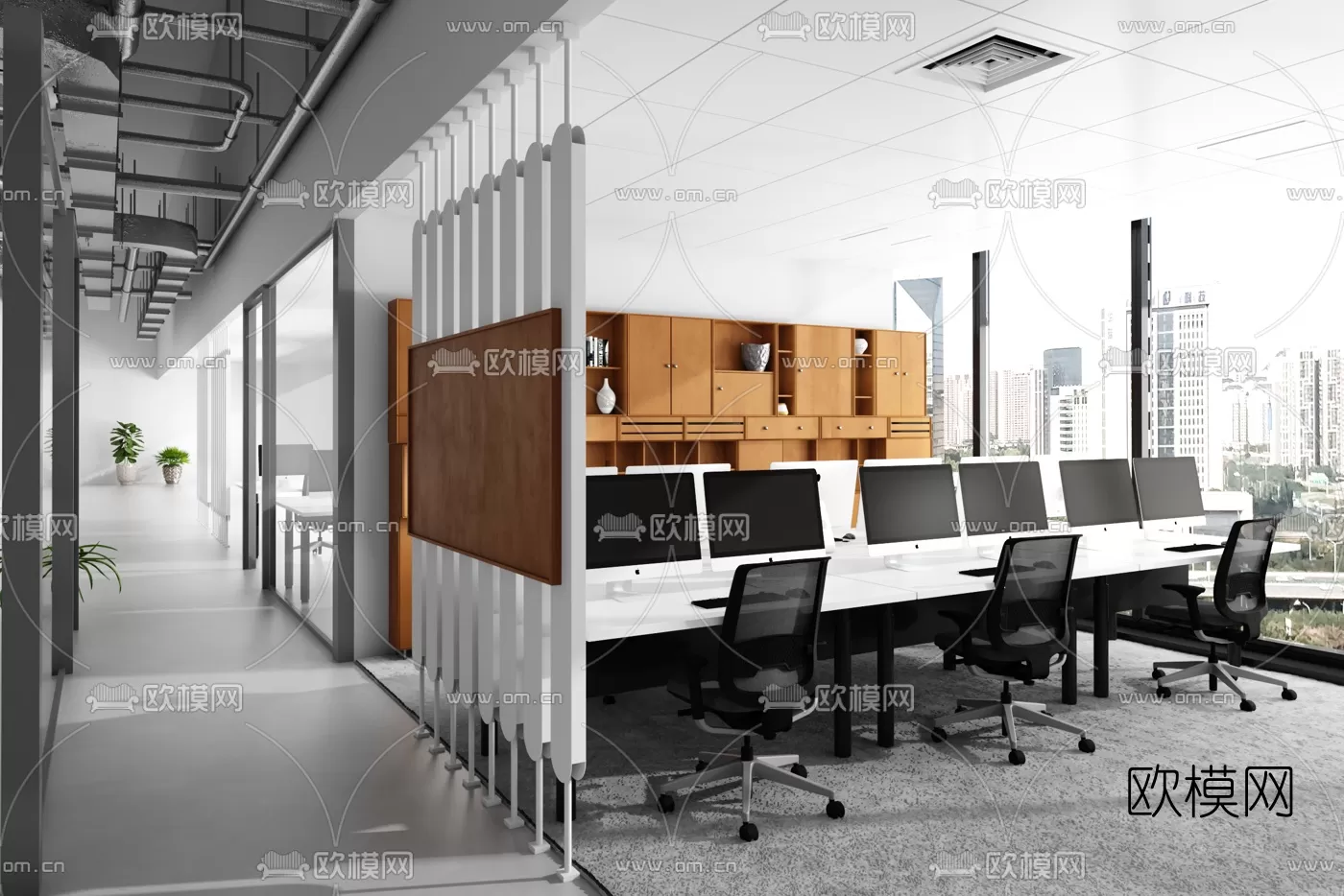 OFFICE ROOM – 3D BLOCK – 3D MODELS – 003