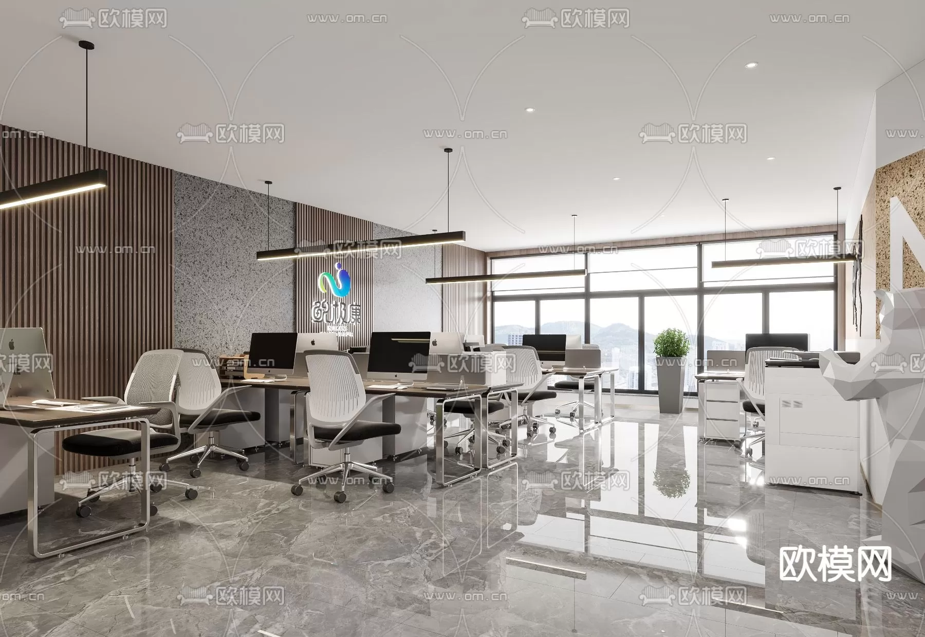 OFFICE ROOM – 3D BLOCK – 3D MODELS – 063