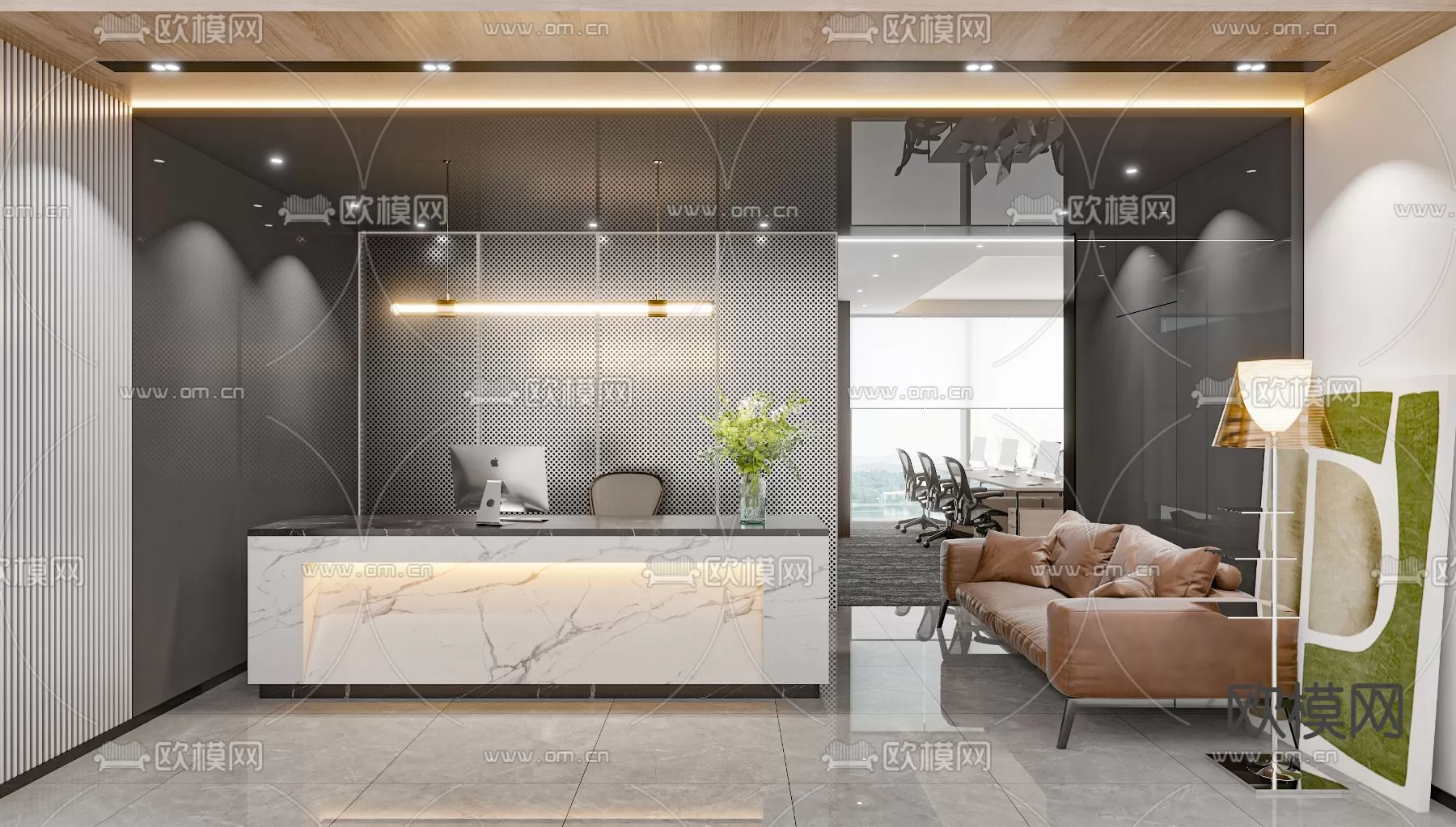 OFFICE ROOM – 3D BLOCK – 3D MODELS – 066