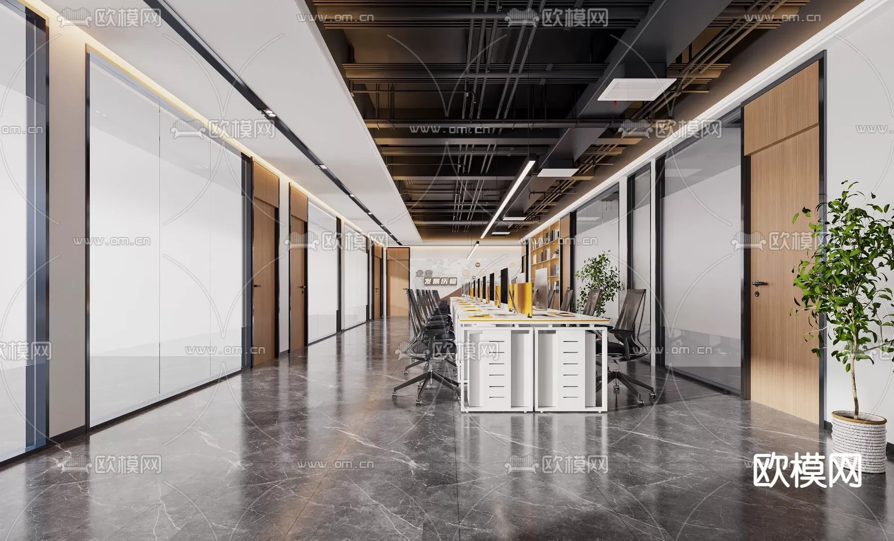 OFFICE ROOM – 3D BLOCK – 3D MODELS – 081