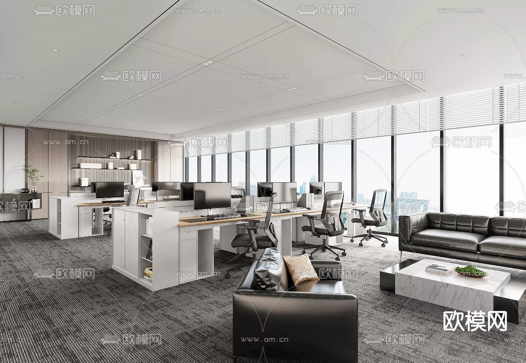 OFFICE ROOM – 3D BLOCK – 3D MODELS – 082