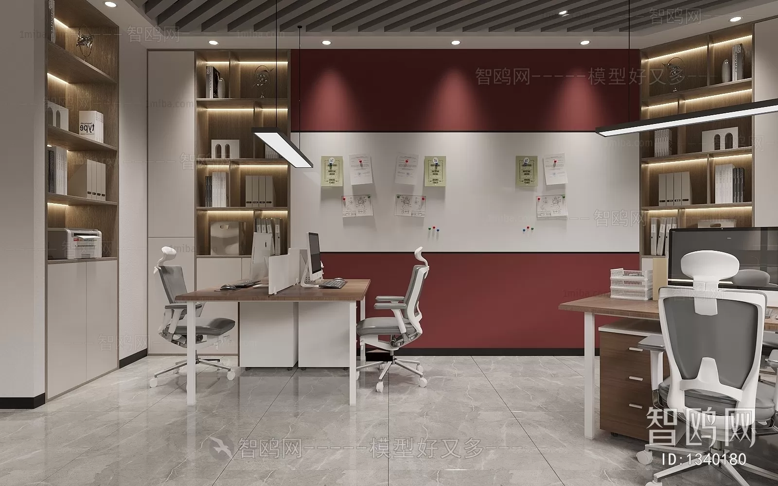 OFFICE ROOM – 3D BLOCK – 3D MODELS – 088