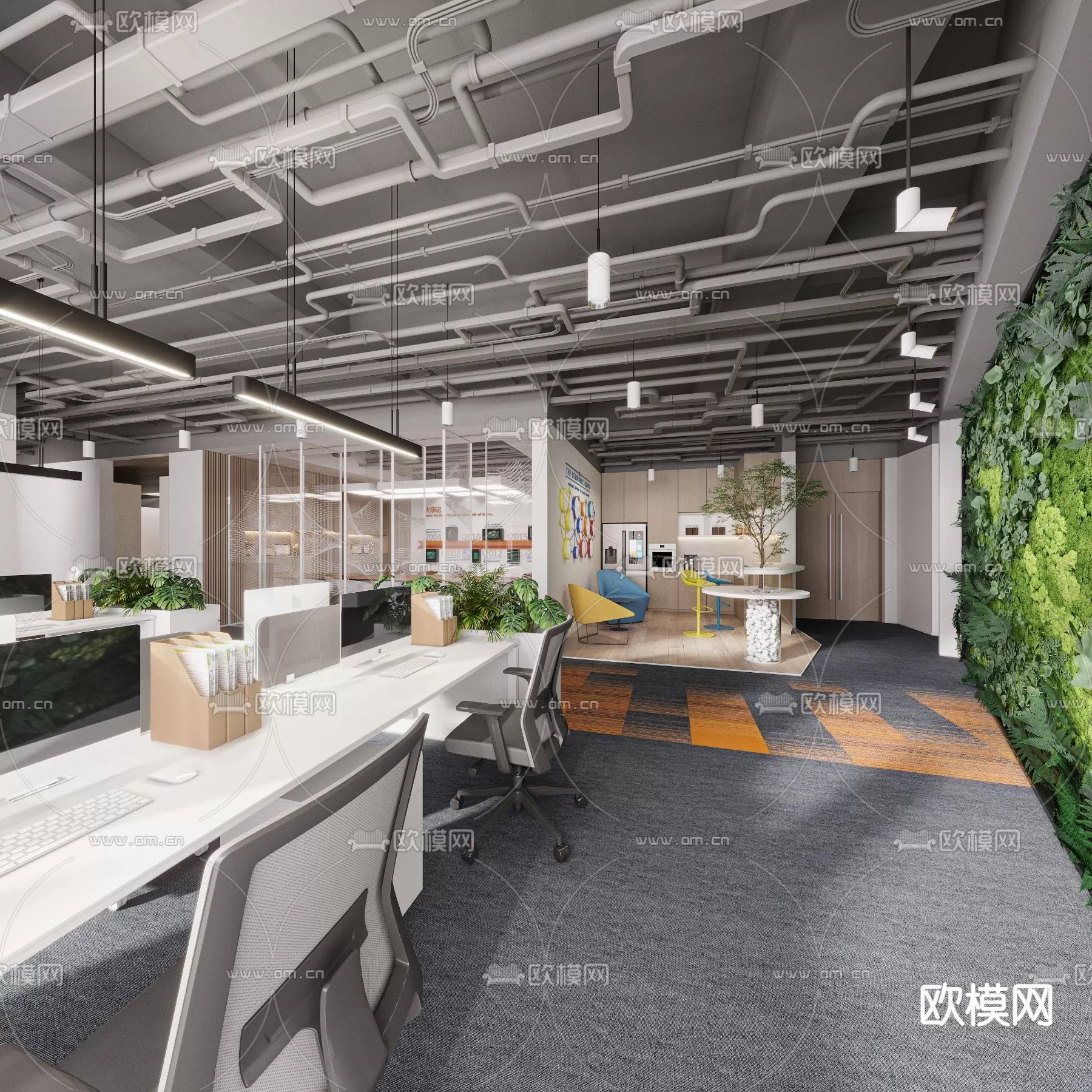 OFFICE ROOM – 3D BLOCK – 3D MODELS – 091