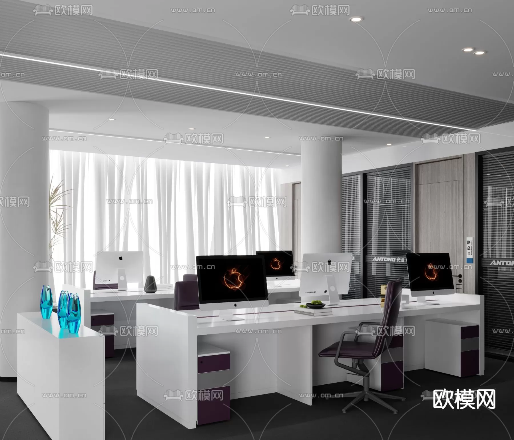 OFFICE ROOM – 3D BLOCK – 3D MODELS – 092