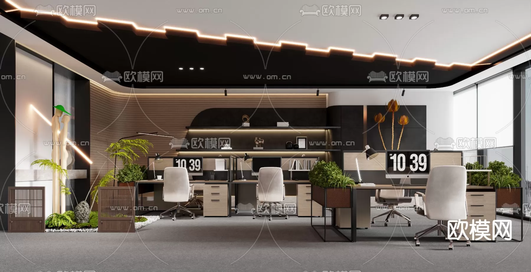 OFFICE ROOM – 3D BLOCK – 3D MODELS – 096