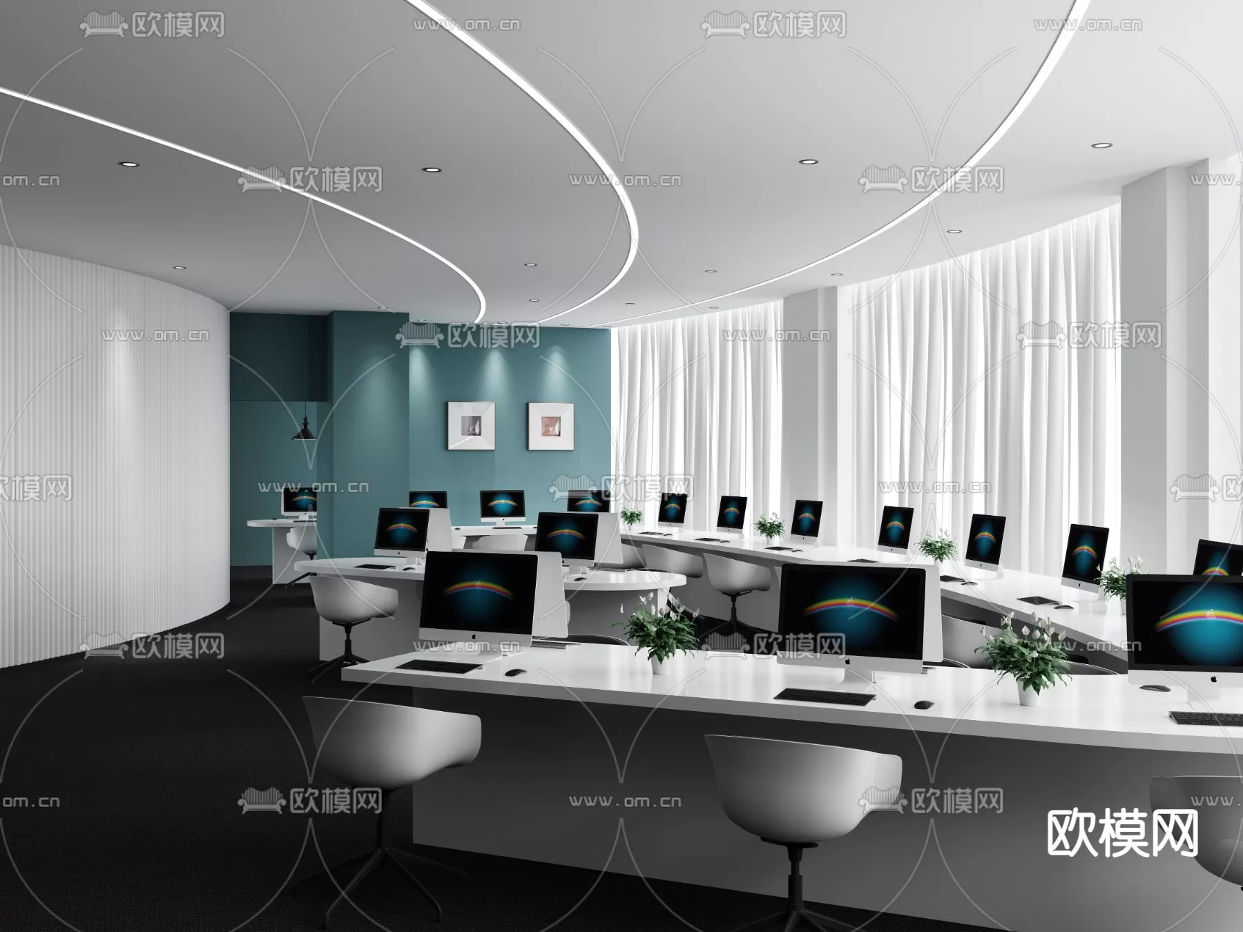 OFFICE ROOM – 3D BLOCK – 3D MODELS – 097