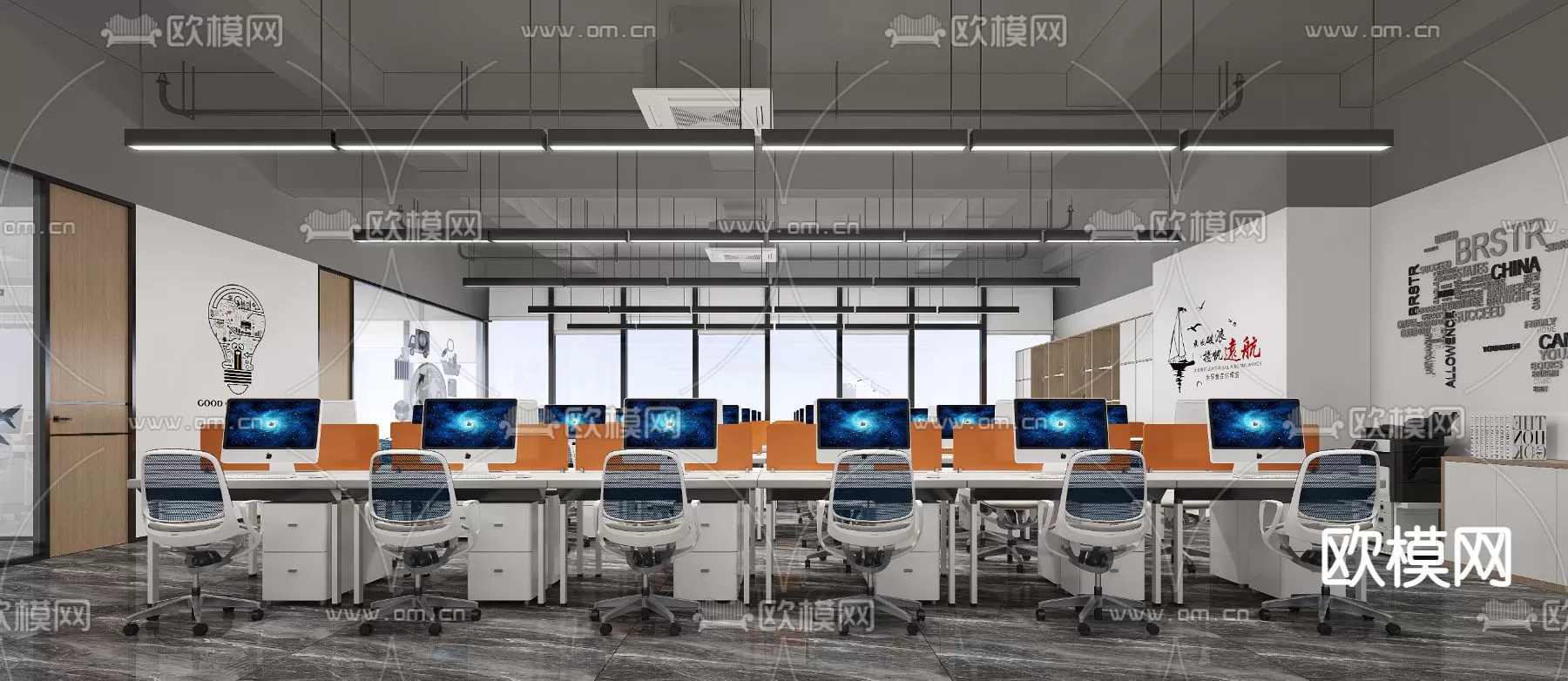 OFFICE ROOM – 3D BLOCK – 3D MODELS – 100