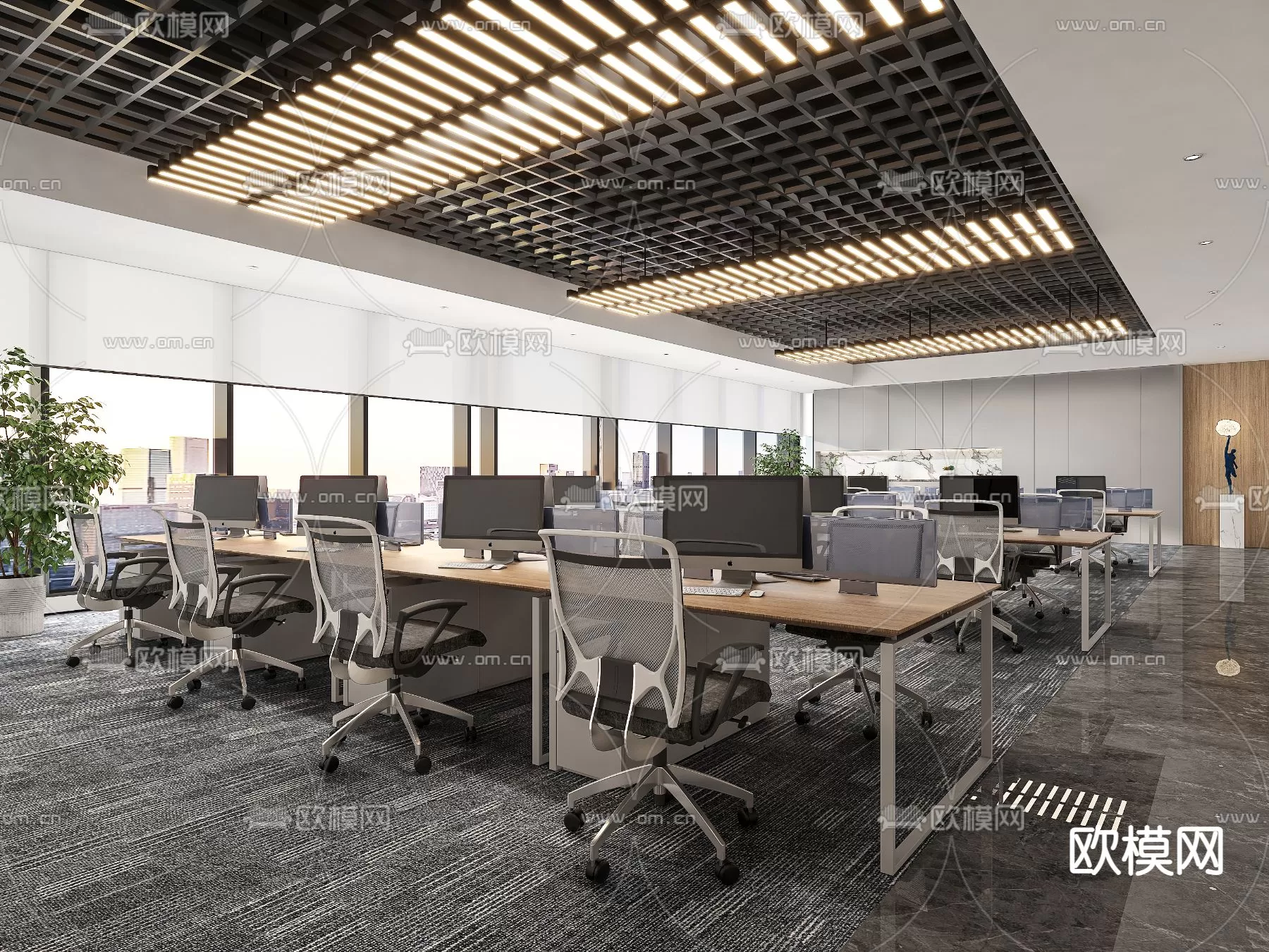 OFFICE ROOM – 3D BLOCK – 3D MODELS – 102