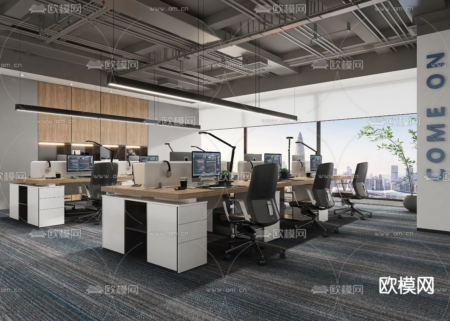 OFFICE ROOM – 3D BLOCK – 3D MODELS – 103