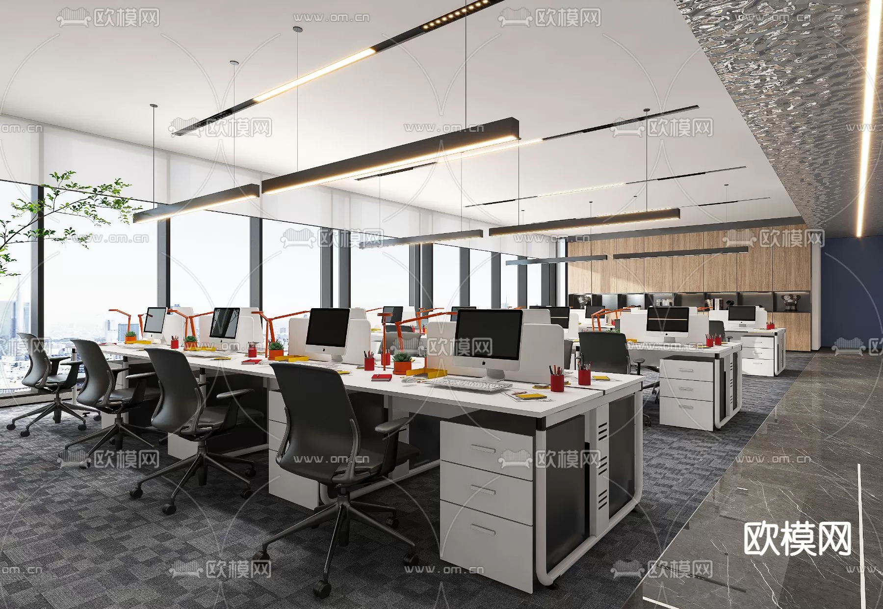 OFFICE ROOM – 3D BLOCK – 3D MODELS – 104