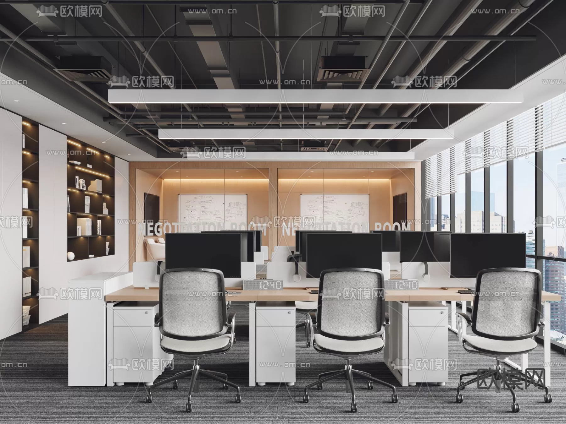 OFFICE ROOM – 3D BLOCK – 3D MODELS – 106