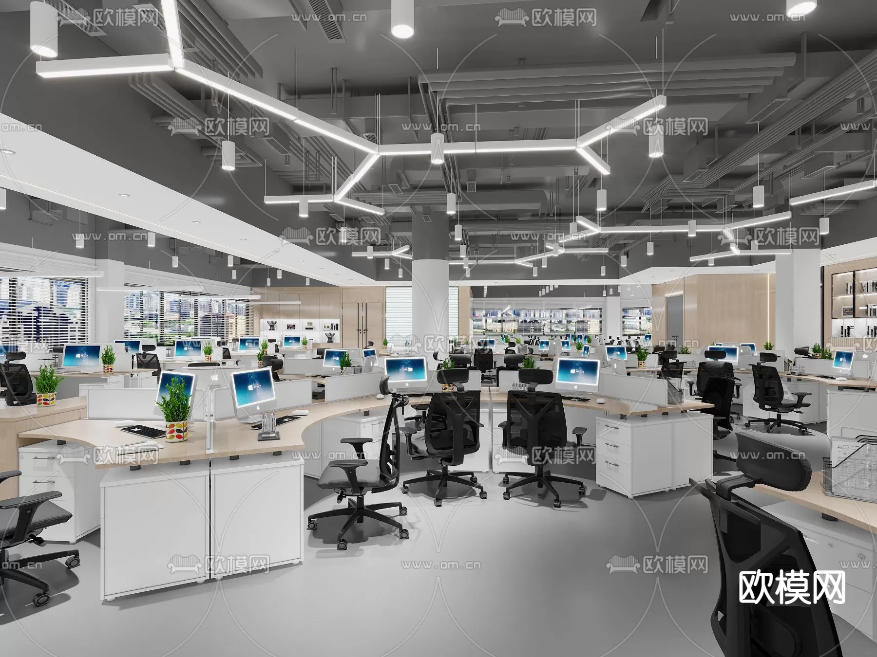 OFFICE ROOM – 3D BLOCK – 3D MODELS – 108