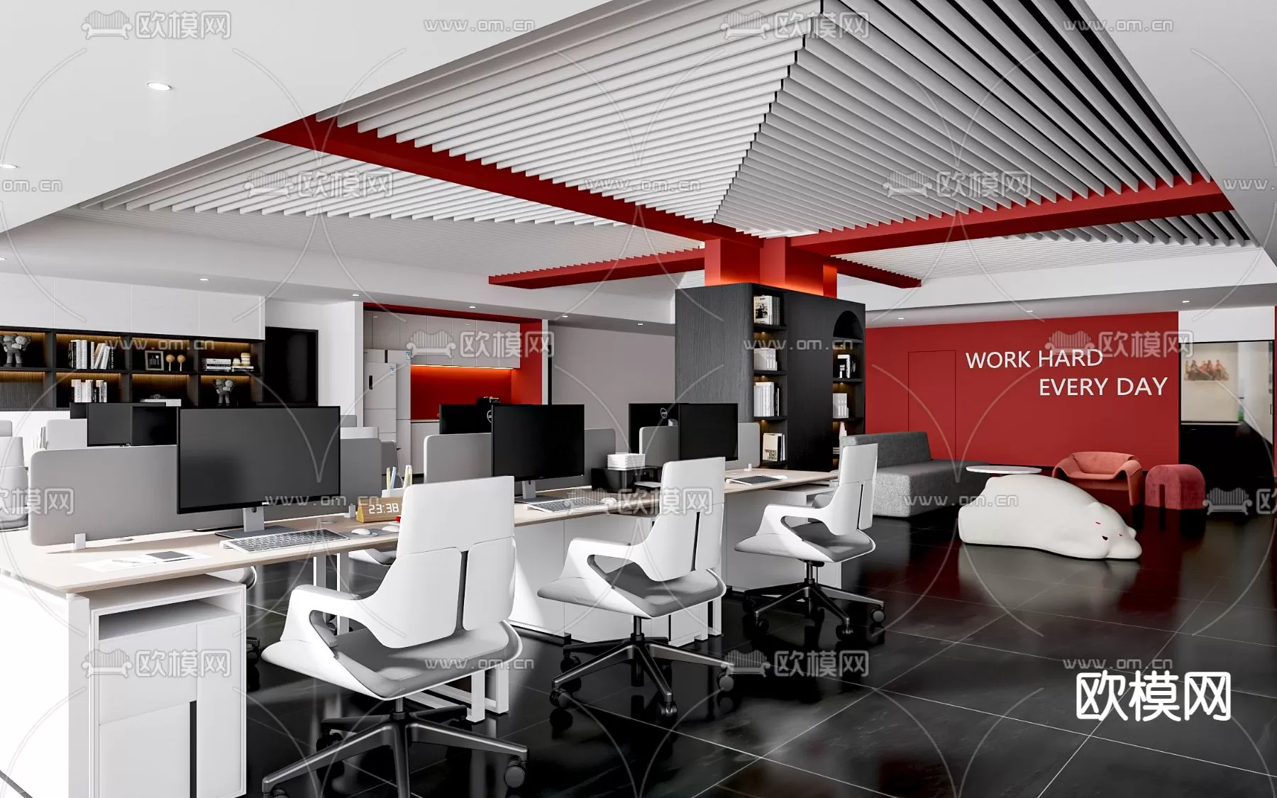 OFFICE ROOM – 3D BLOCK – 3D MODELS – 110