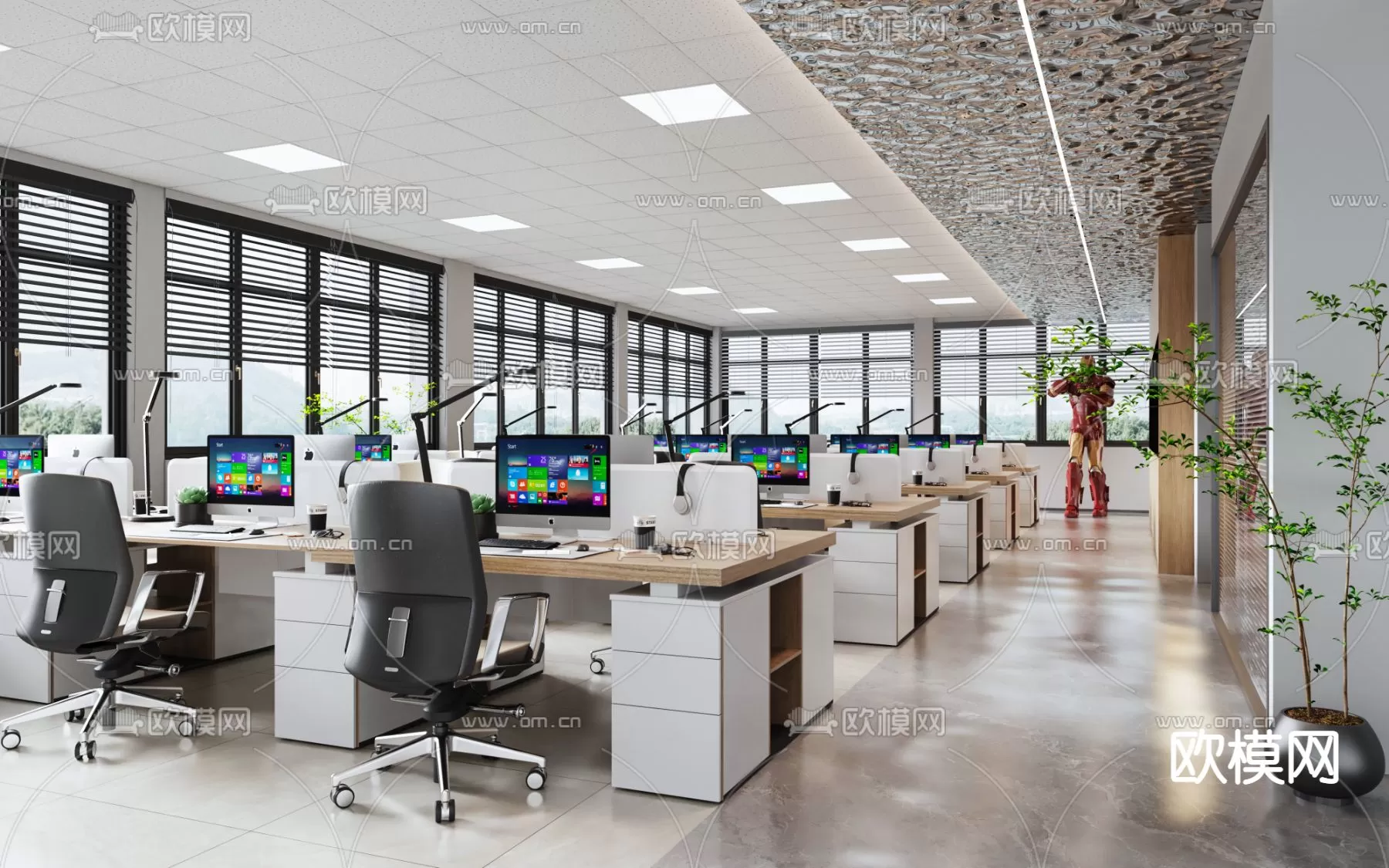 OFFICE ROOM – 3D BLOCK – 3D MODELS – 111