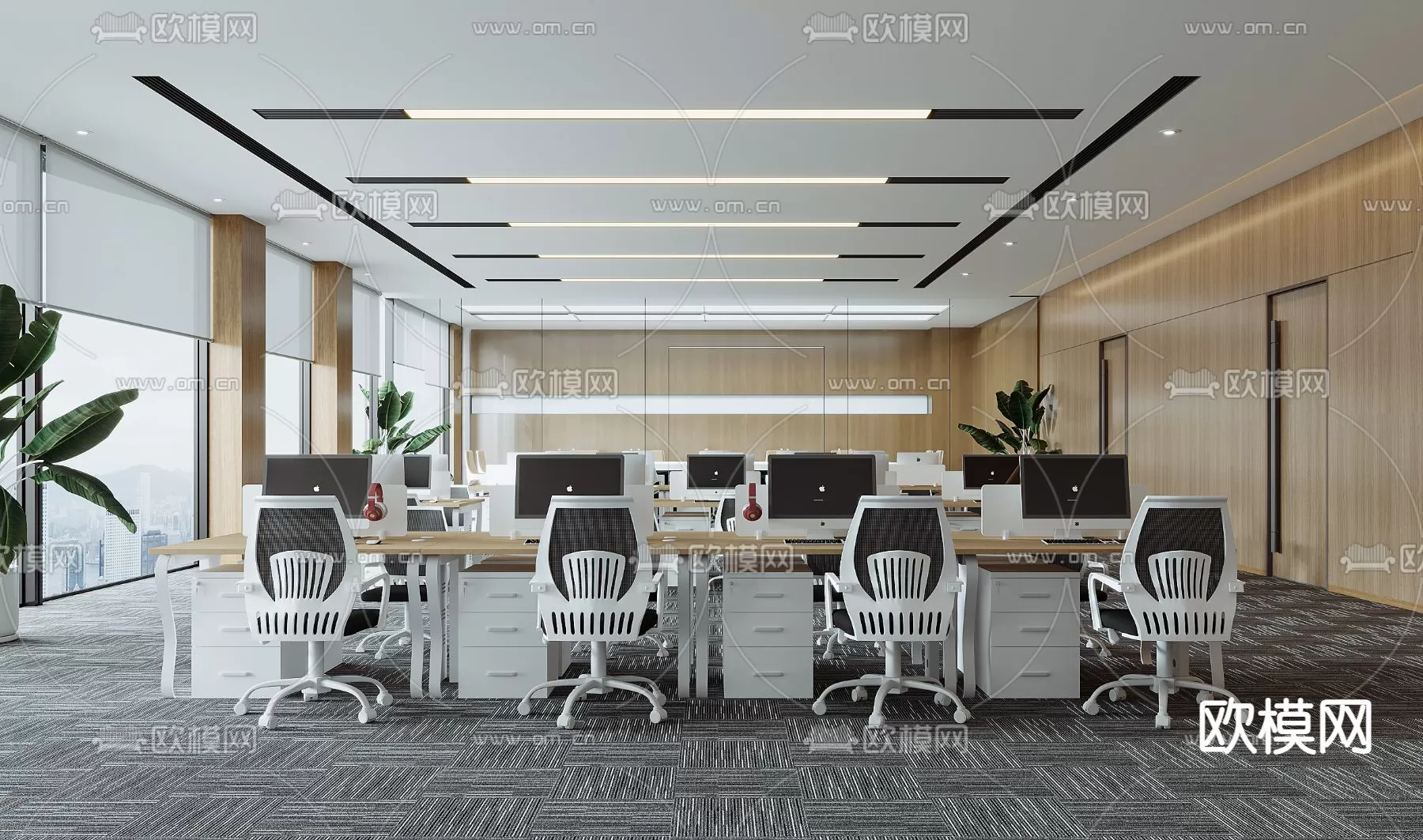 OFFICE ROOM – 3D BLOCK – 3D MODELS – 113