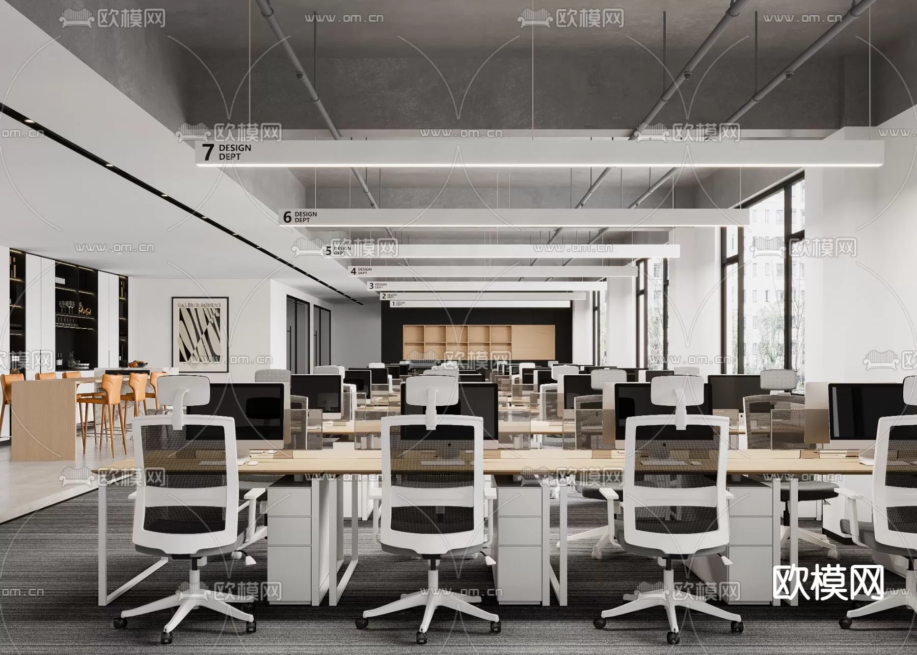 OFFICE ROOM – 3D BLOCK – 3D MODELS – 115