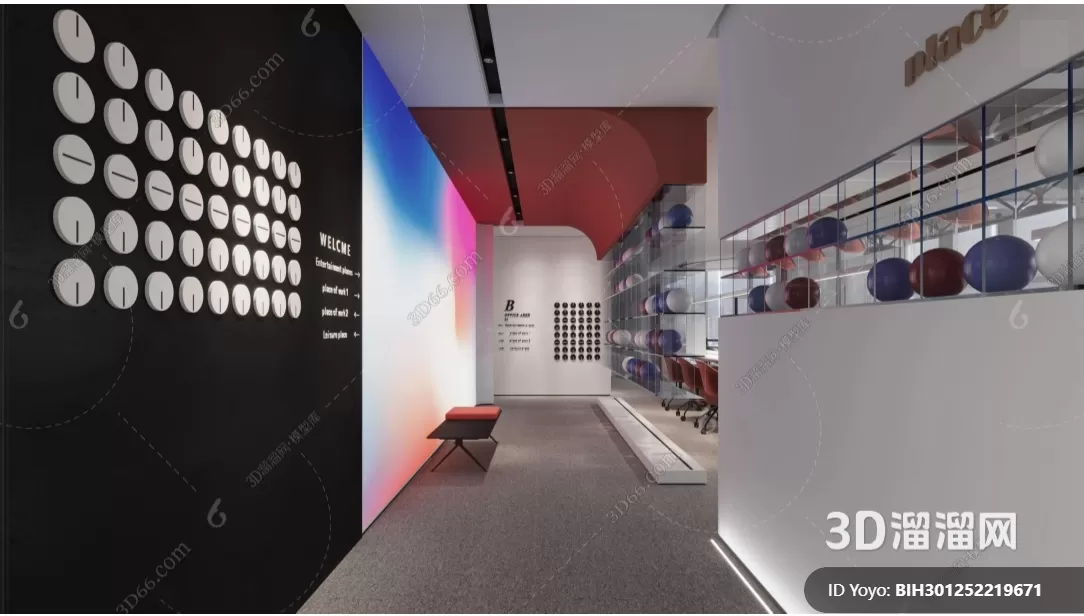 OFFICE ROOM – 3D BLOCK – 3D MODELS – 164