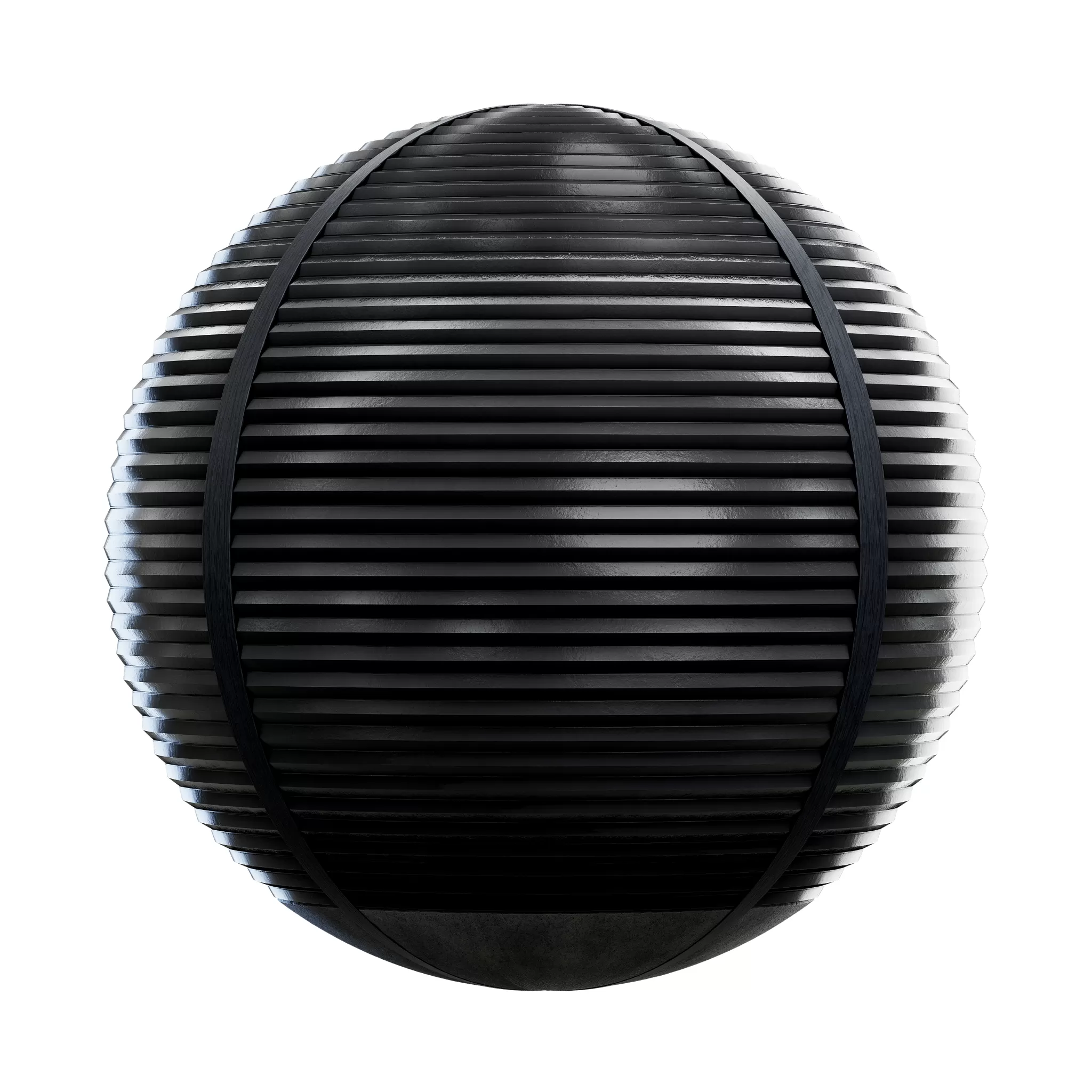 CGAxis PBR Blocks Exterior Fences – Black Panel Fence 57 – 4K – 8K