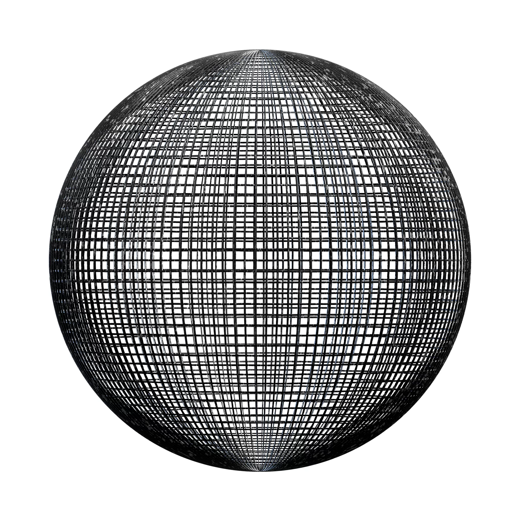 CGAxis PBR Blocks Exterior Fences – Black Wire Fence 18 – 4K – 8K