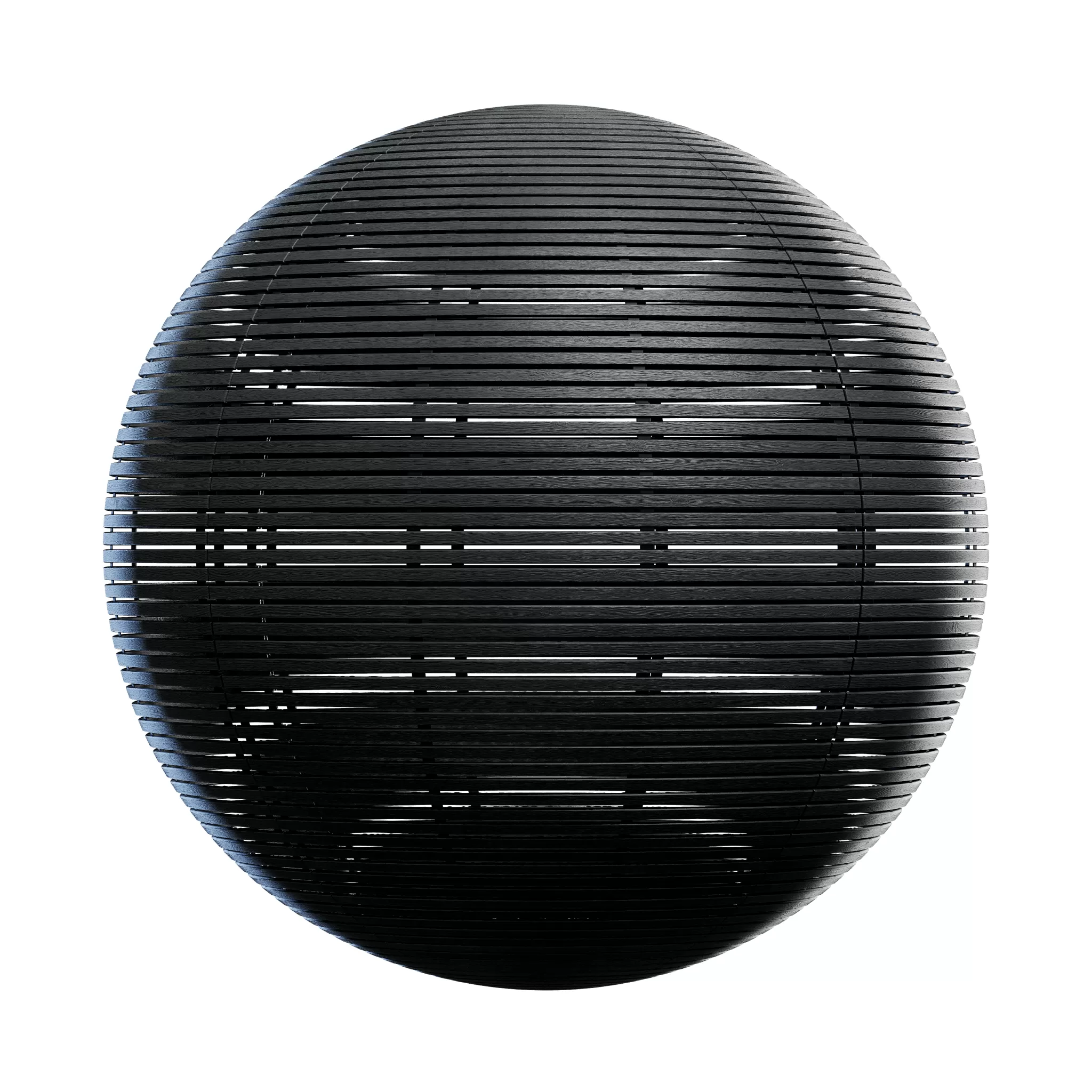 CGAxis PBR Blocks Exterior Fences – Black Wooden Fence 48 – 4K – 8K