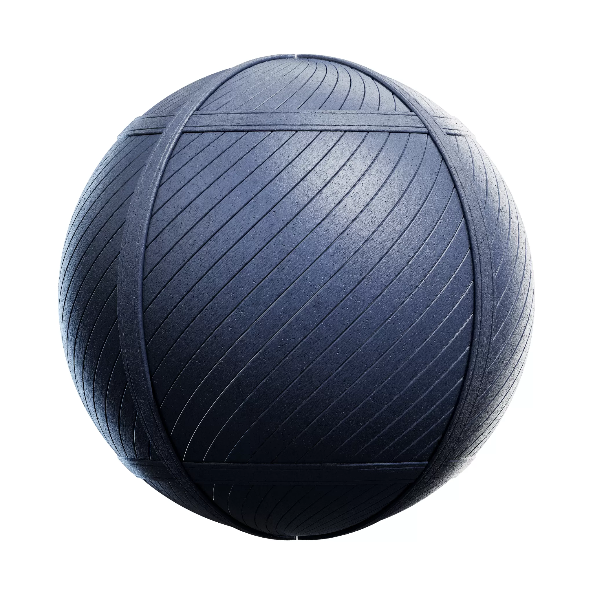 CGAxis PBR Blocks Exterior Fences – Blue Painted Wooden Fence 21 – 4K – 8K