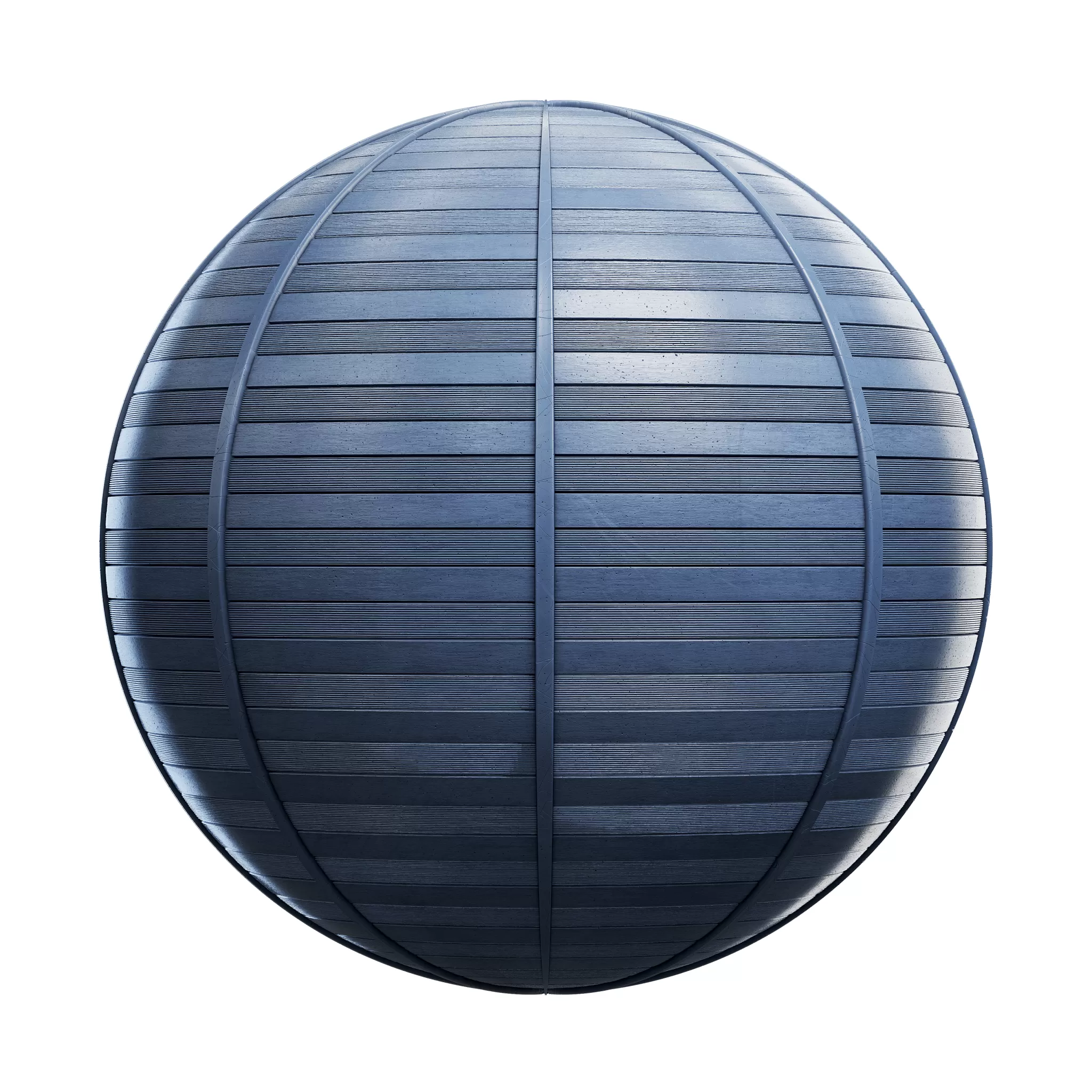 CGAxis PBR Blocks Exterior Fences – Blue Vinyl Fence 25 – 4K – 8K