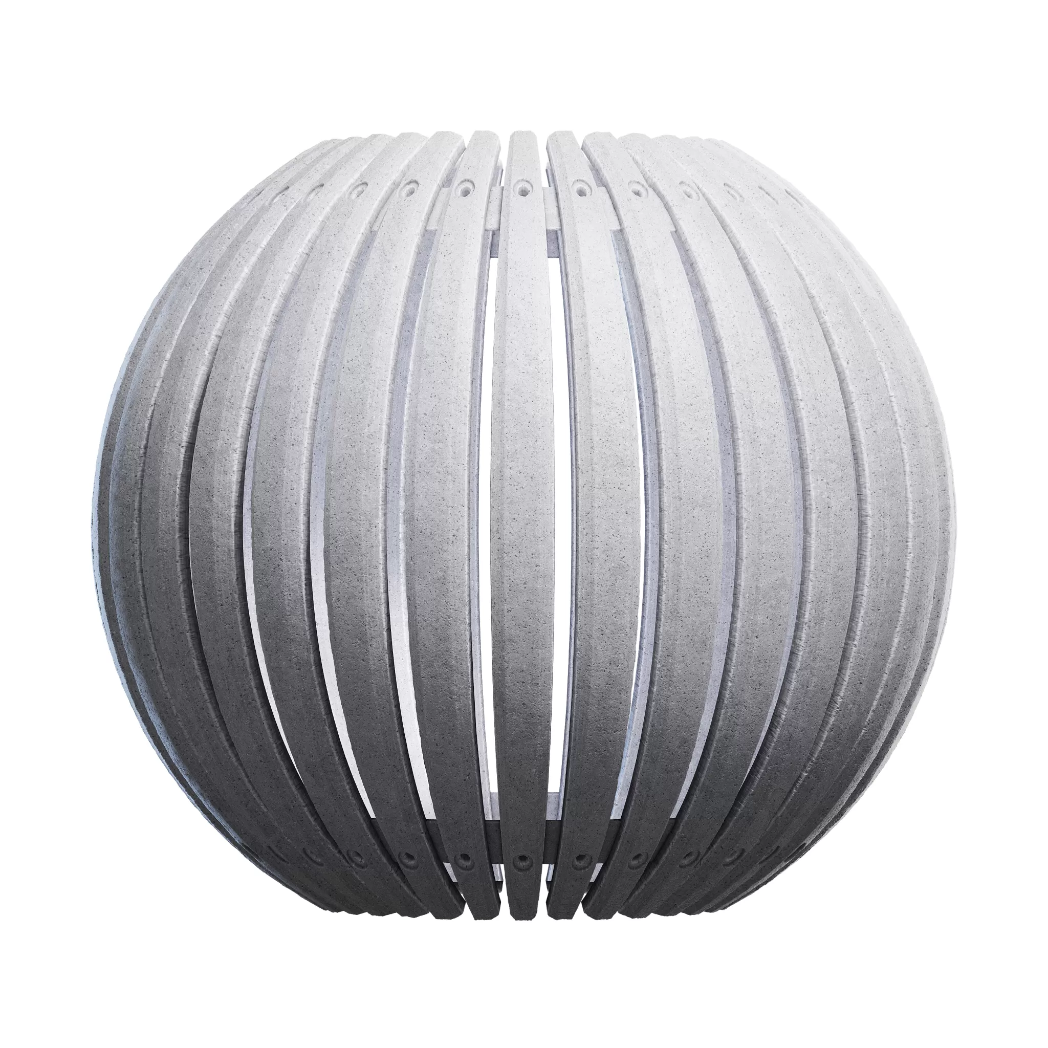 CGAxis PBR Blocks Exterior Fences – Concrete Planks Fence 94 – 4K – 8K