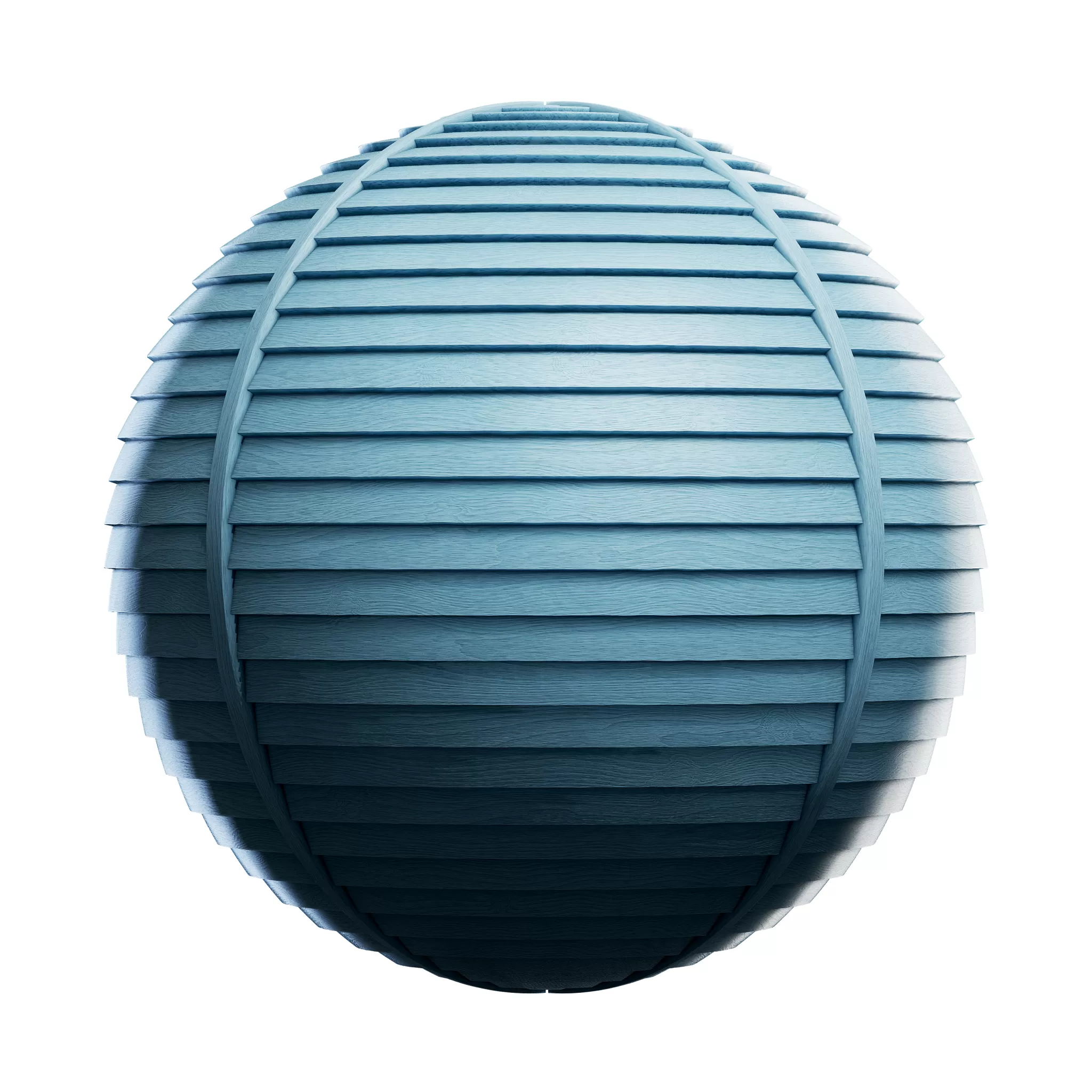 CGAxis PBR Blocks Exterior Fences – Cyan Painted Wooden Fence 33 – 4K – 8K