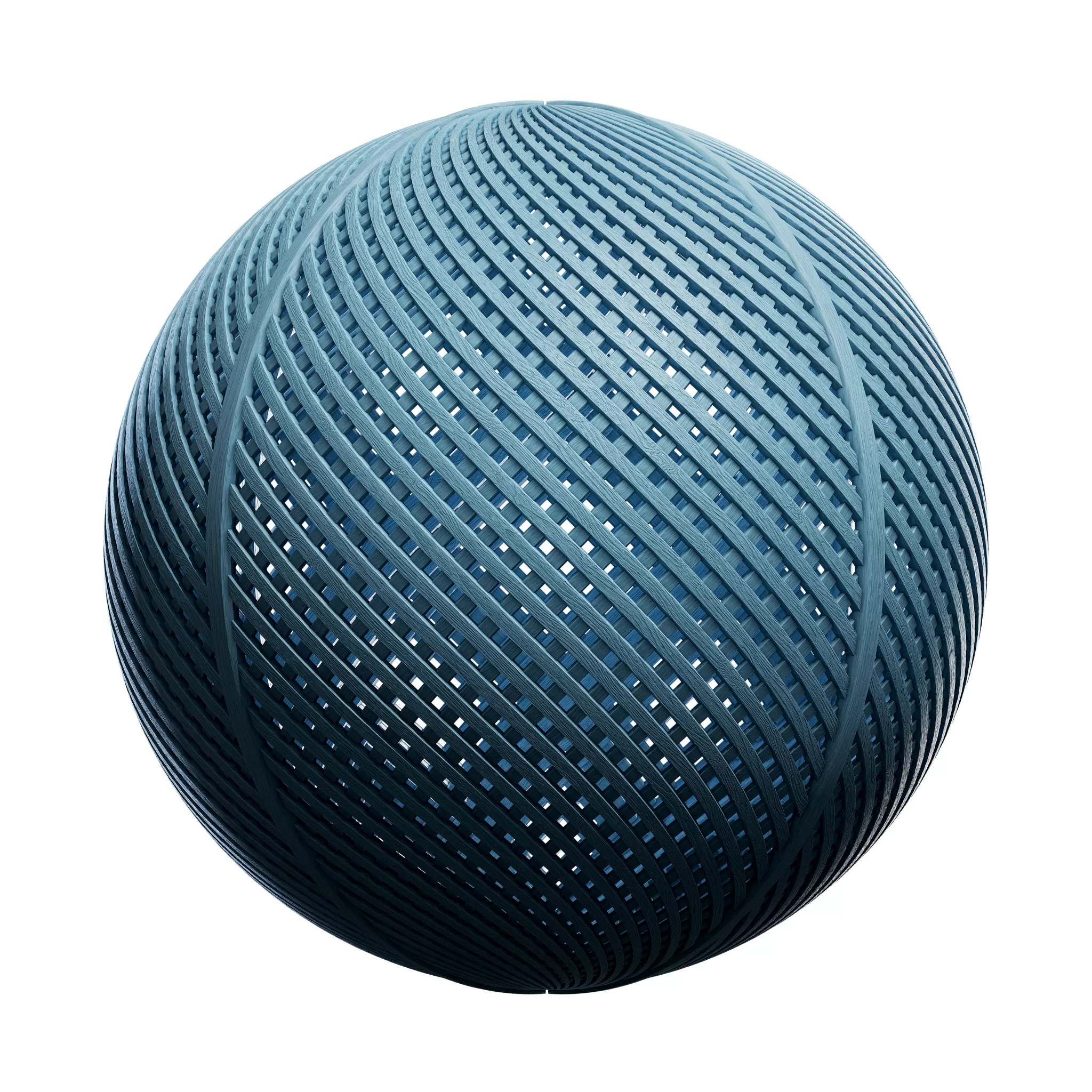 CGAxis PBR Blocks Exterior Fences – Cyan Painted Wooden Fence 34 – 4K – 8K